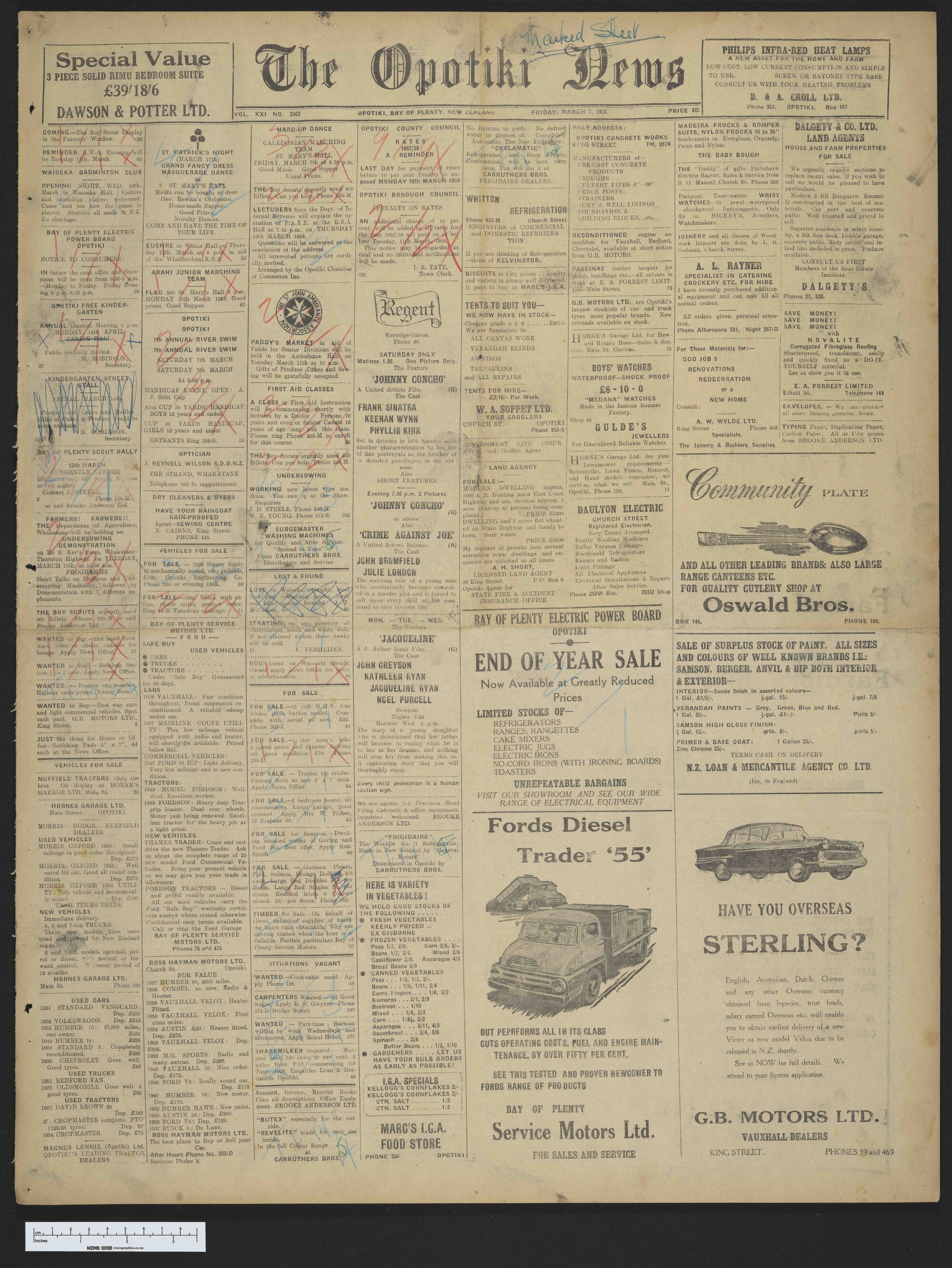 1958-03-07 Opotiki News