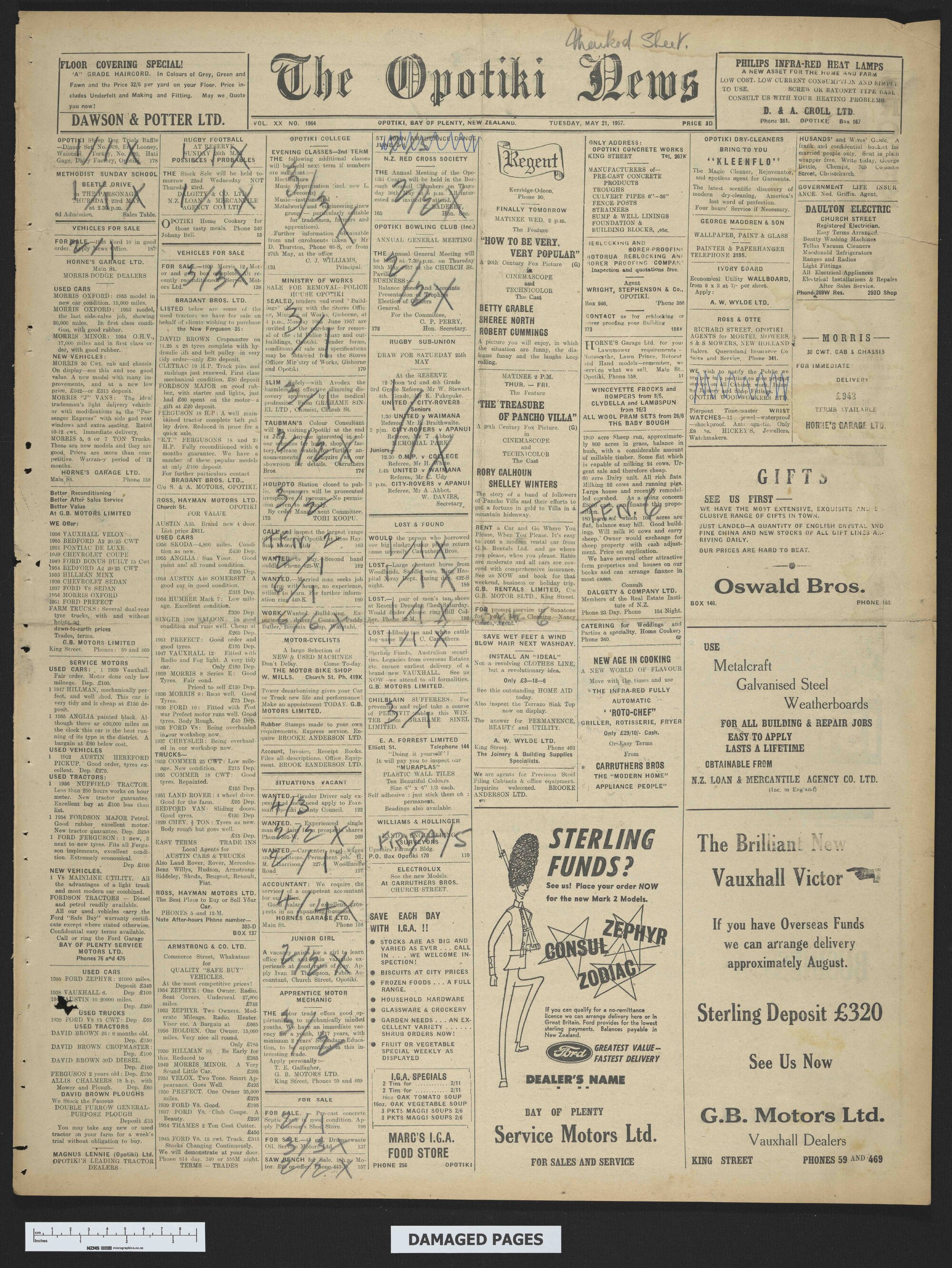 1957-05-21 Opotiki News