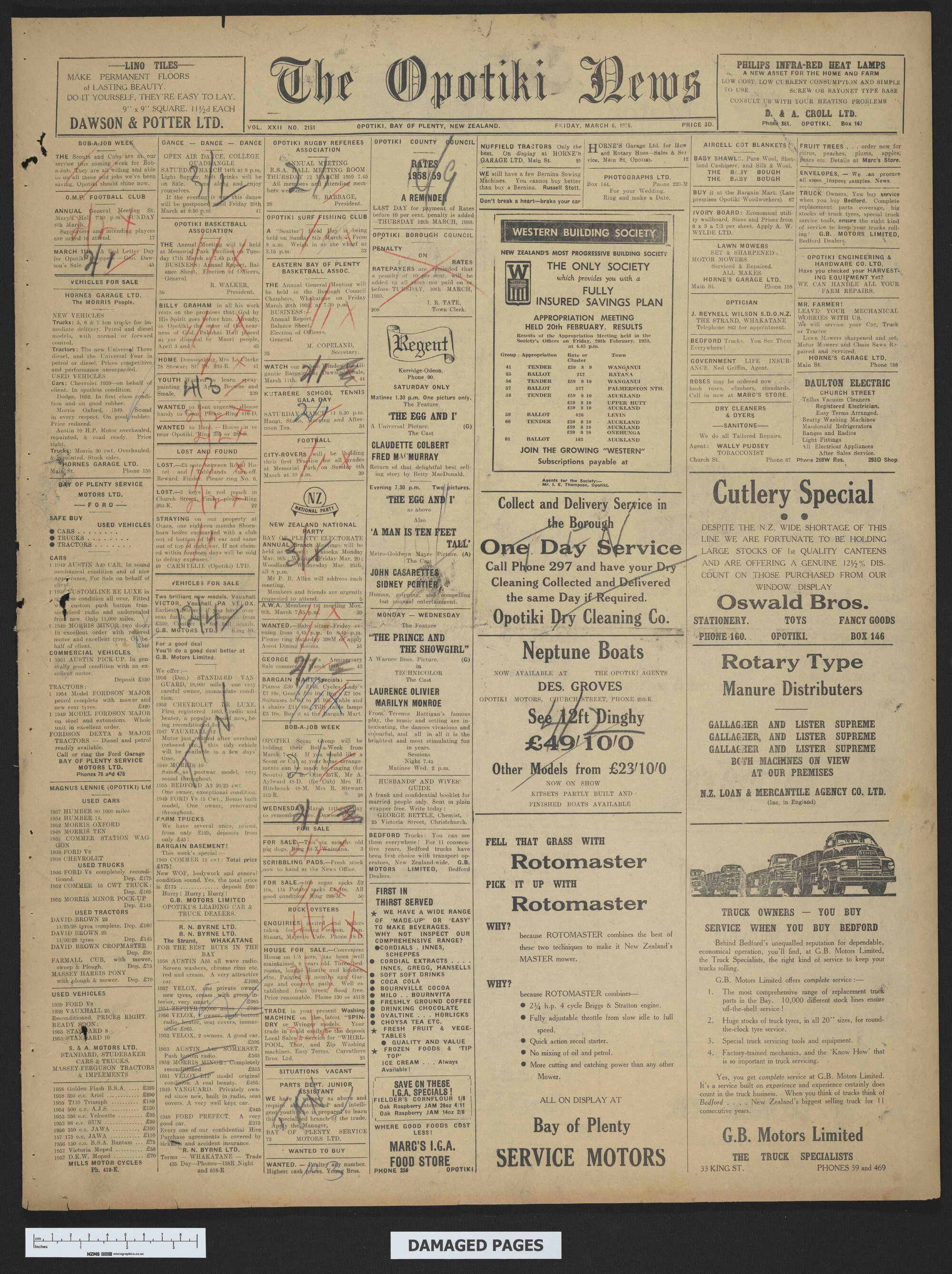 1959-03-06 Opotiki News