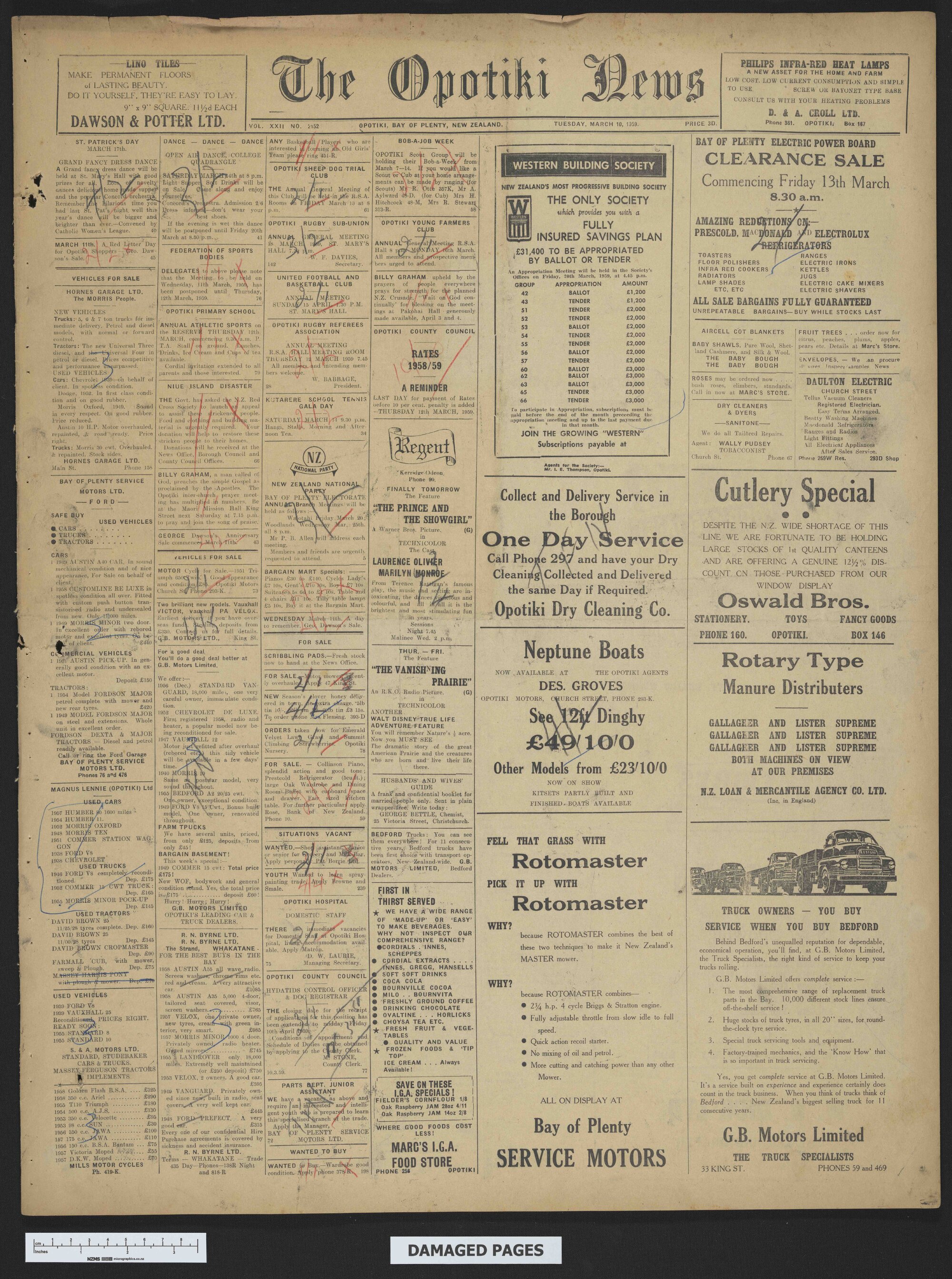 1959-03-10 Opotiki News