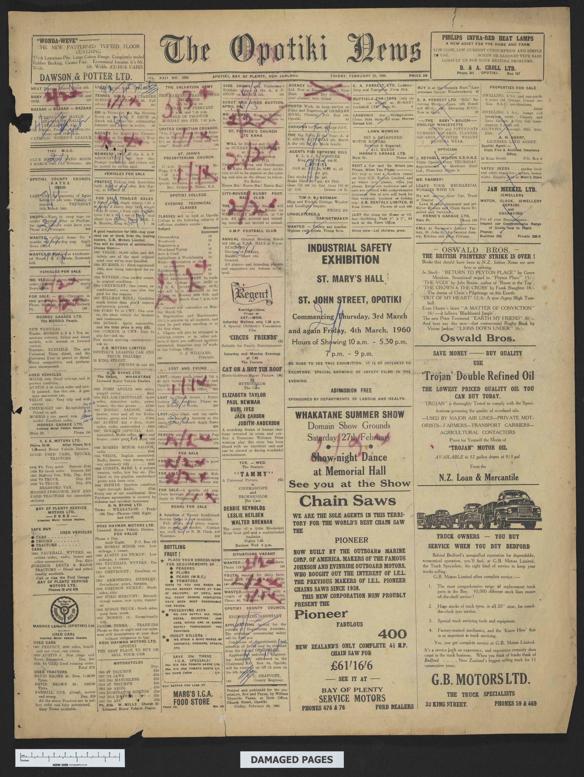 1960-02-26 Opotiki News