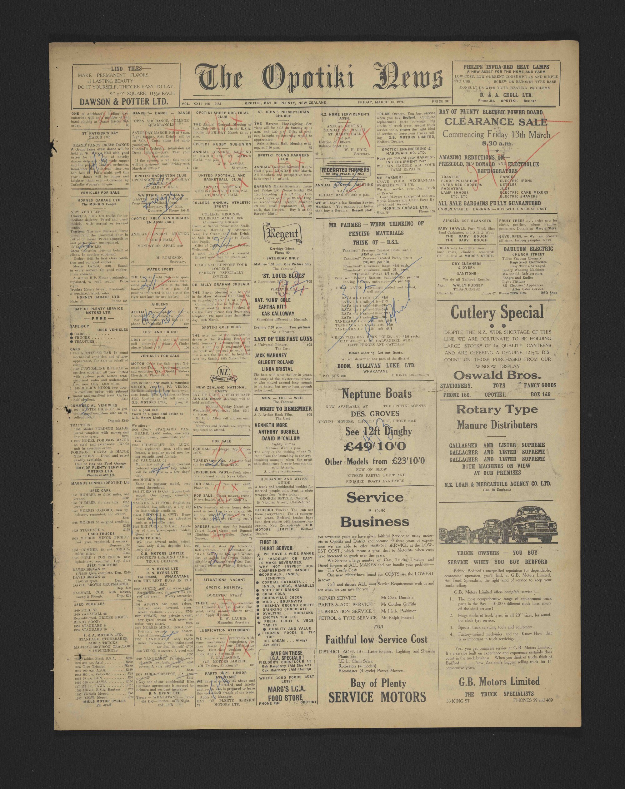 1959-03-13 Opotiki News