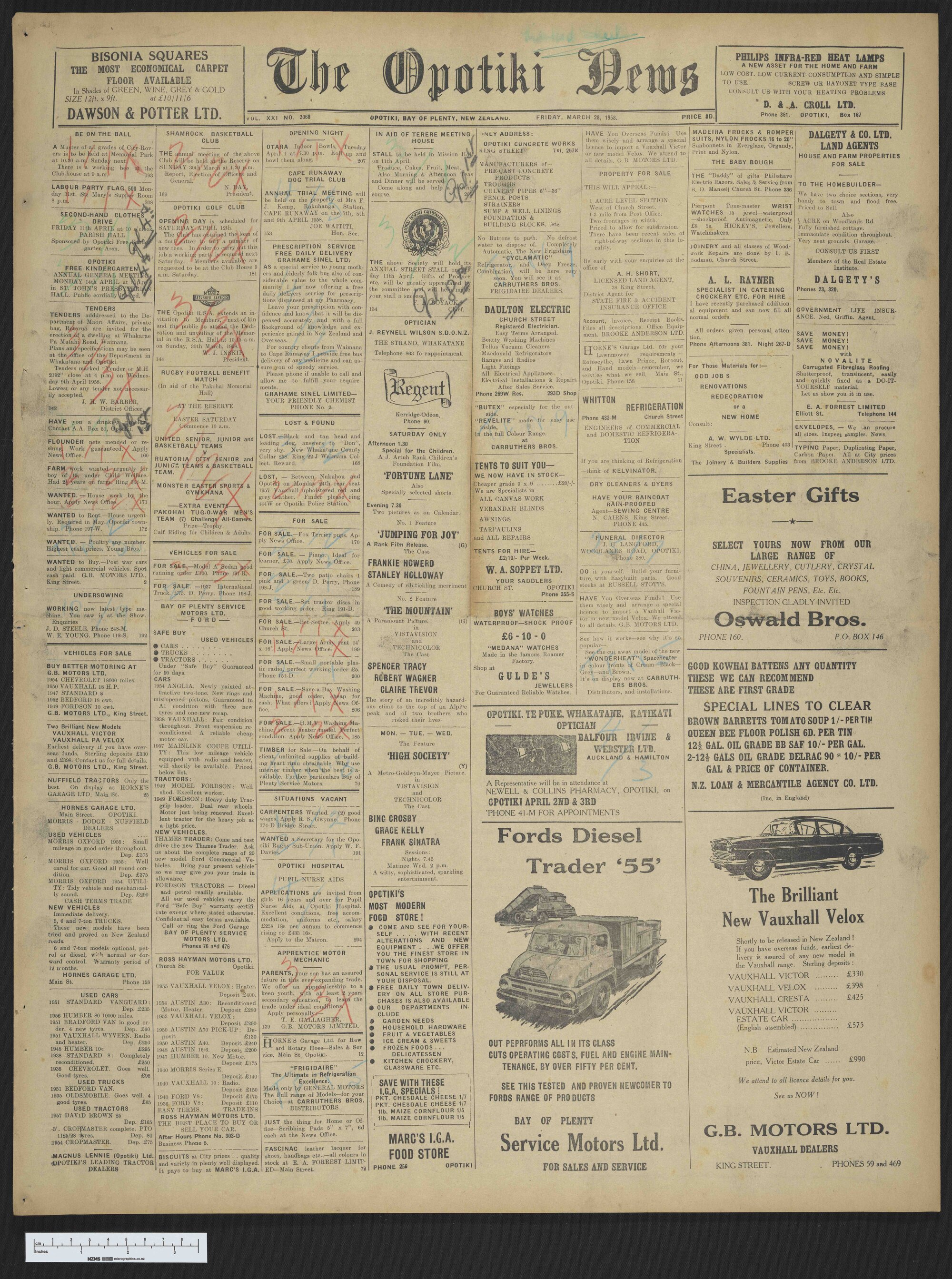1958-03-28 Opotiki News