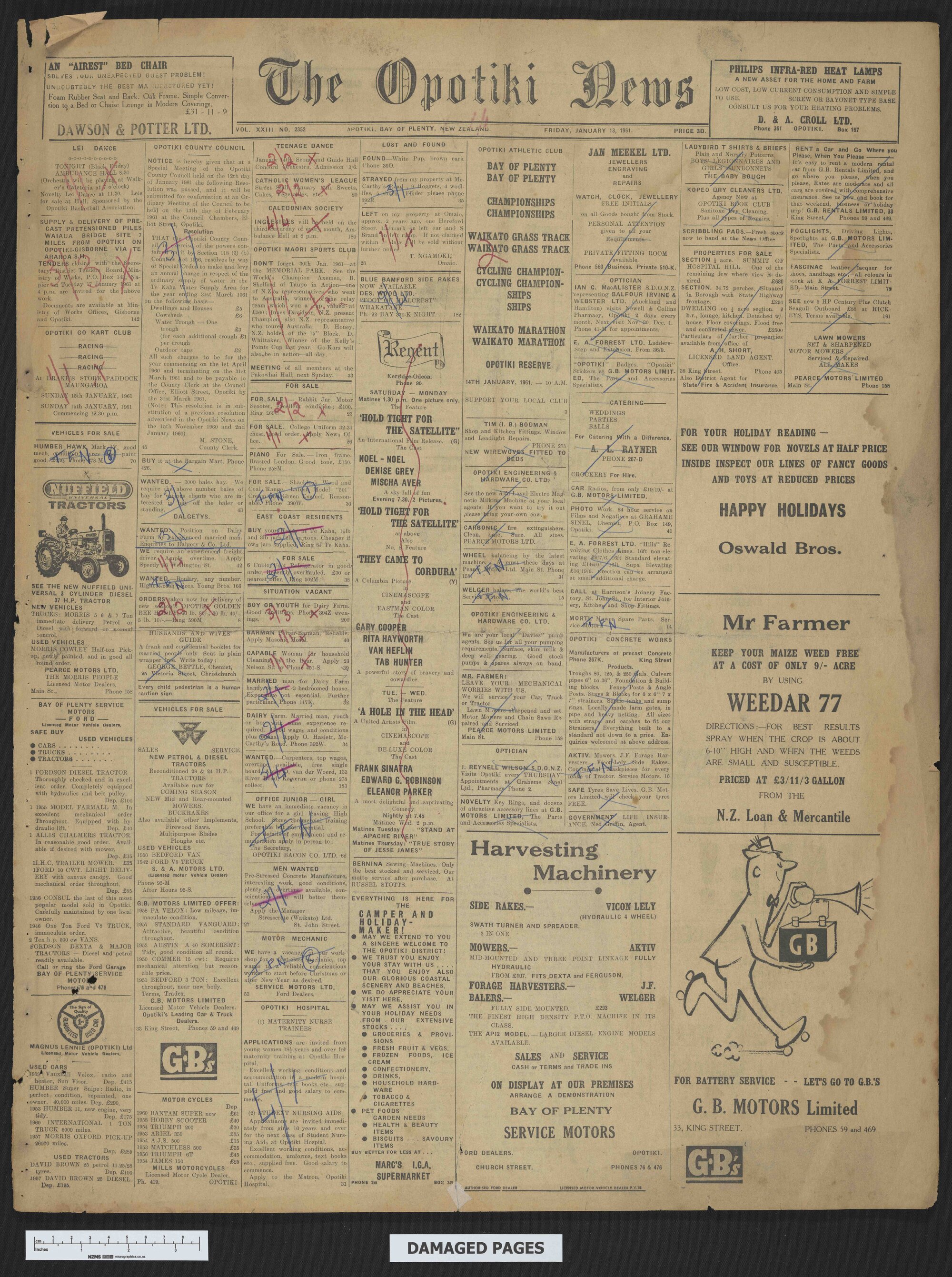 1961-01-13 Opotiki News