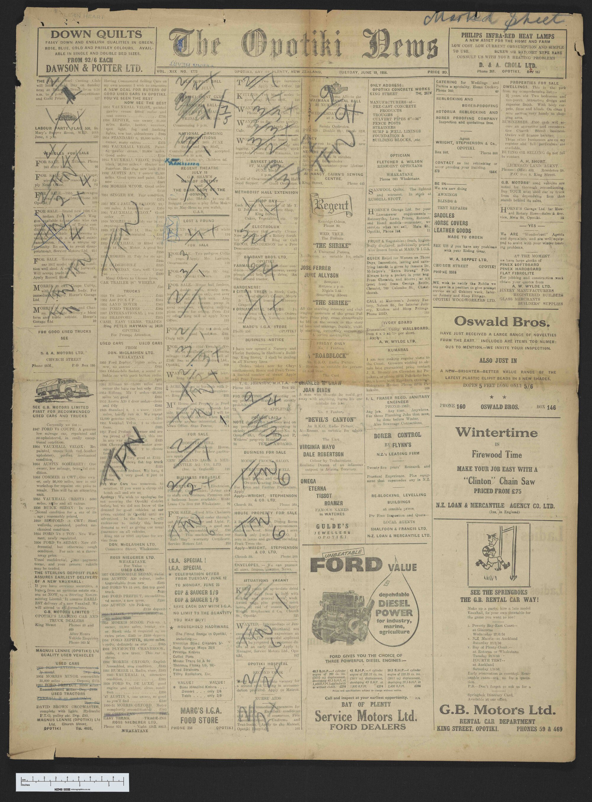 1956-06-19 Opotiki News