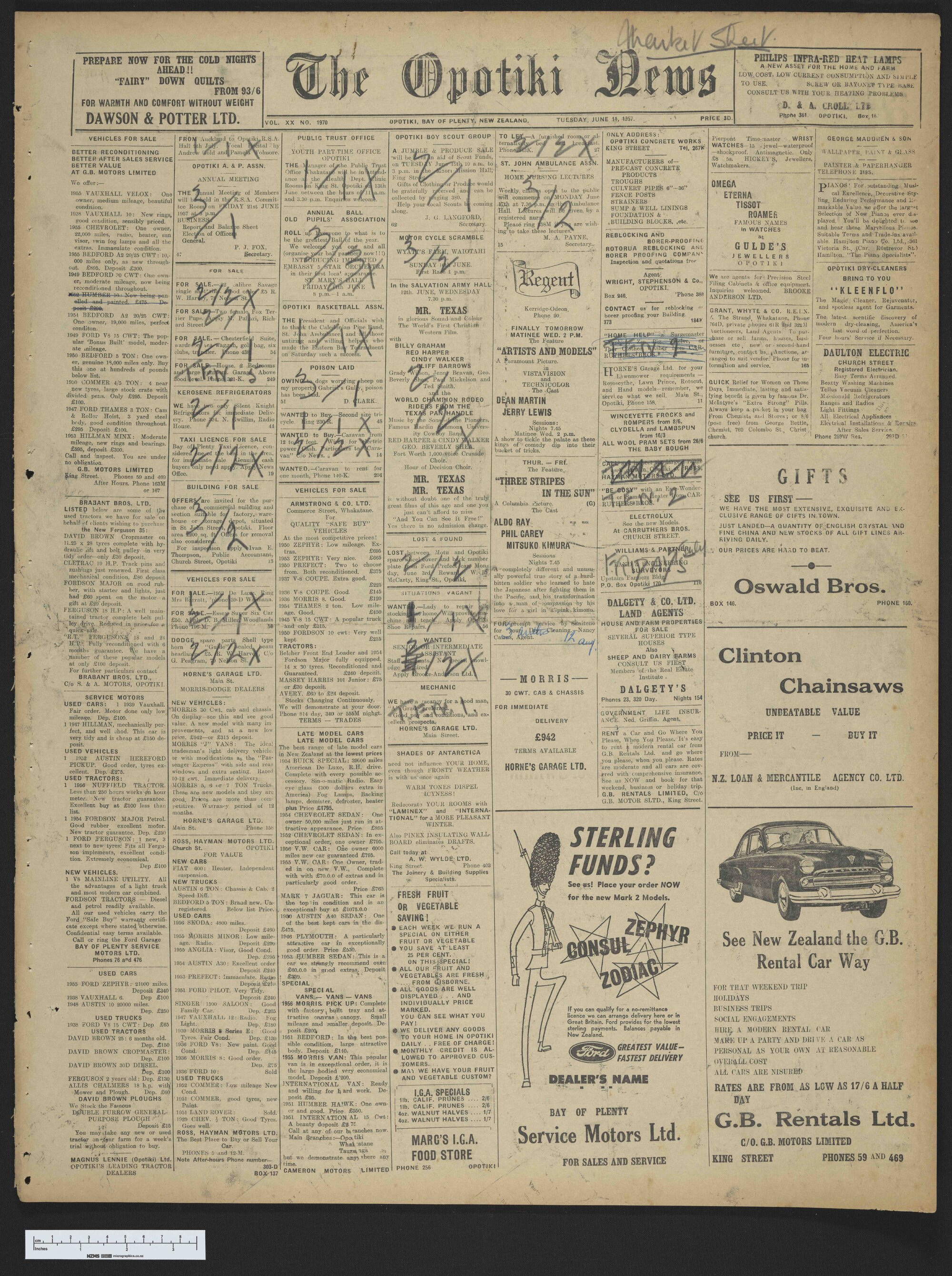 1957-06-11 Opotiki News