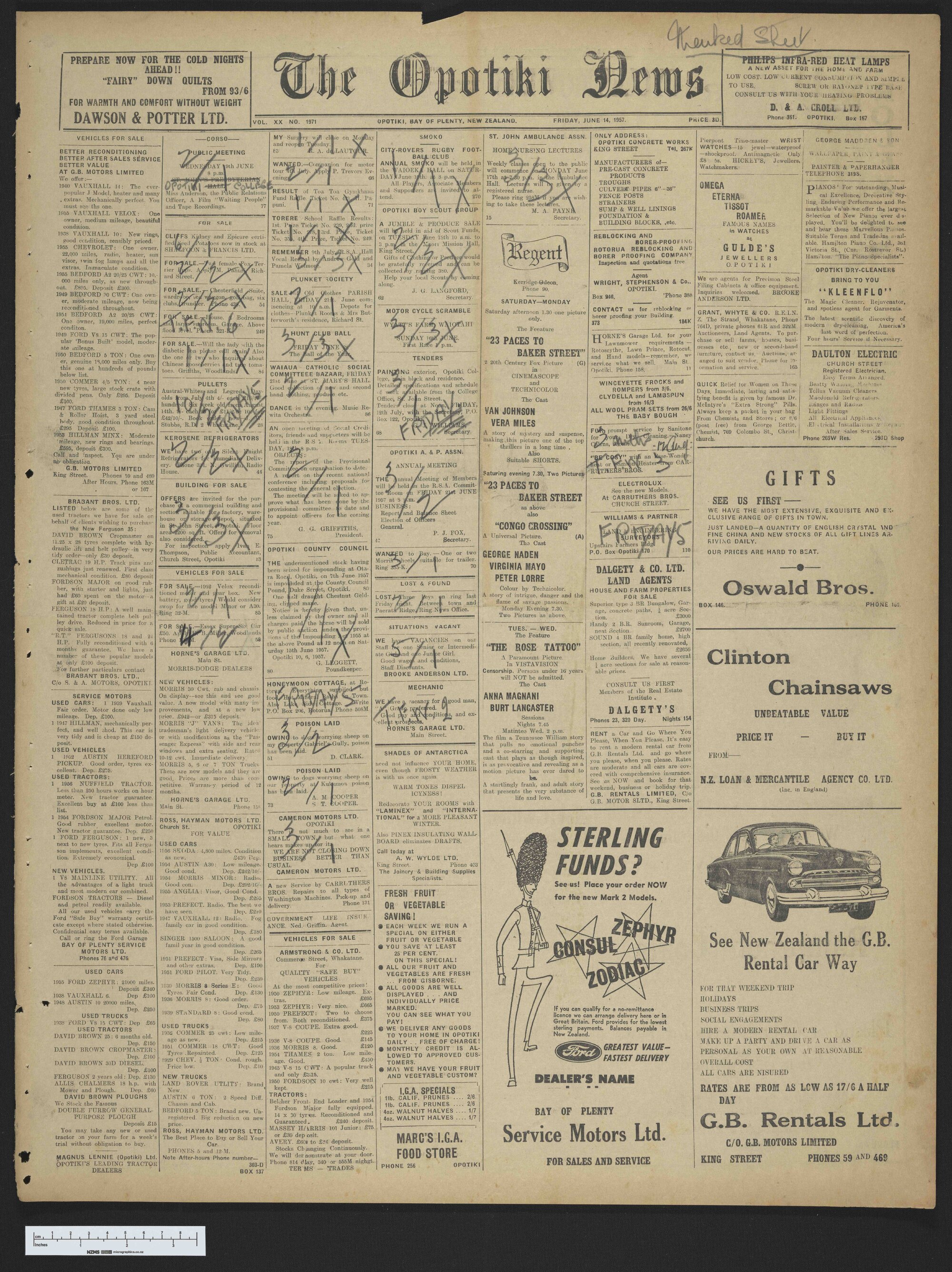 1957-06-14 Opotiki News