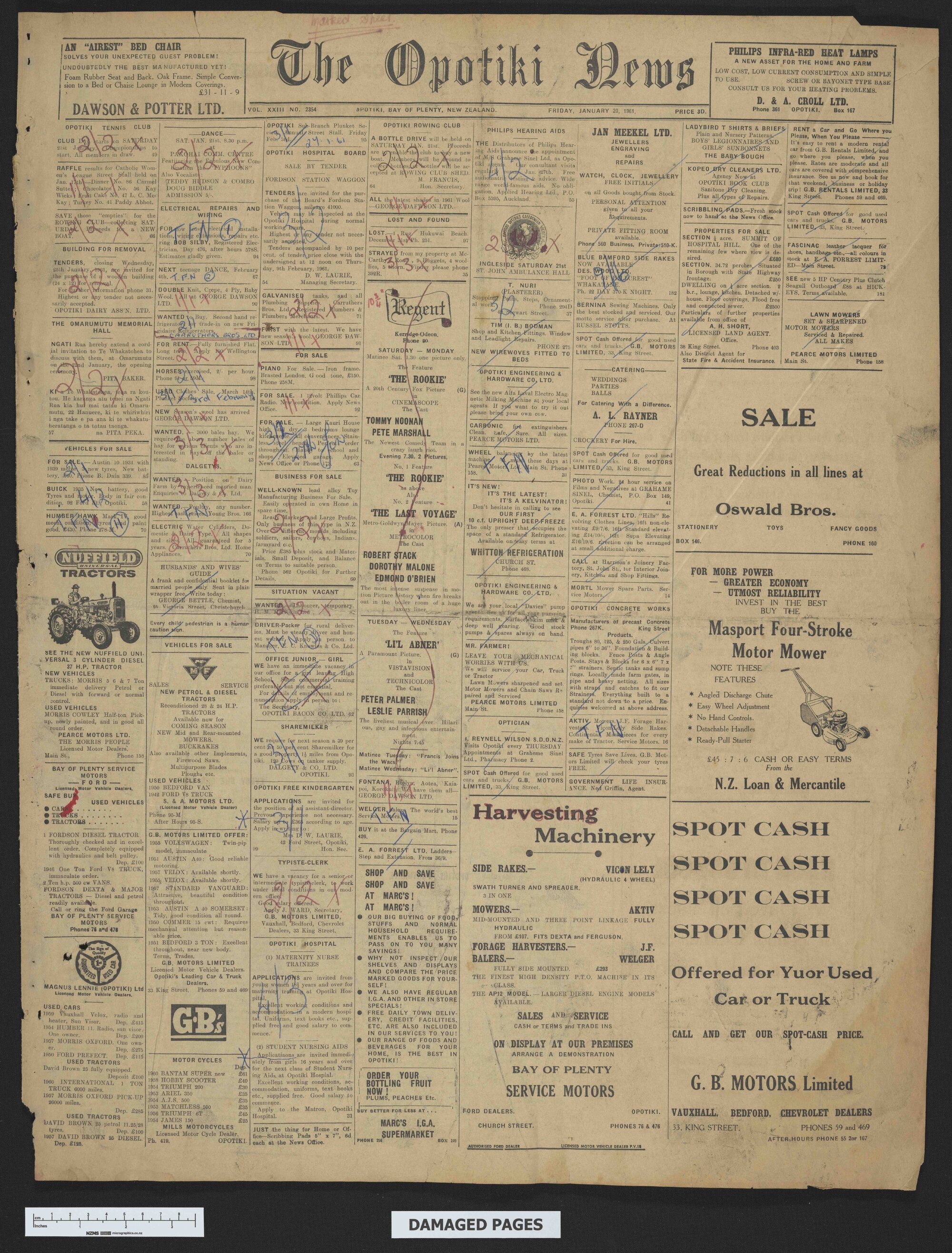 1961-01-20 Opotiki News