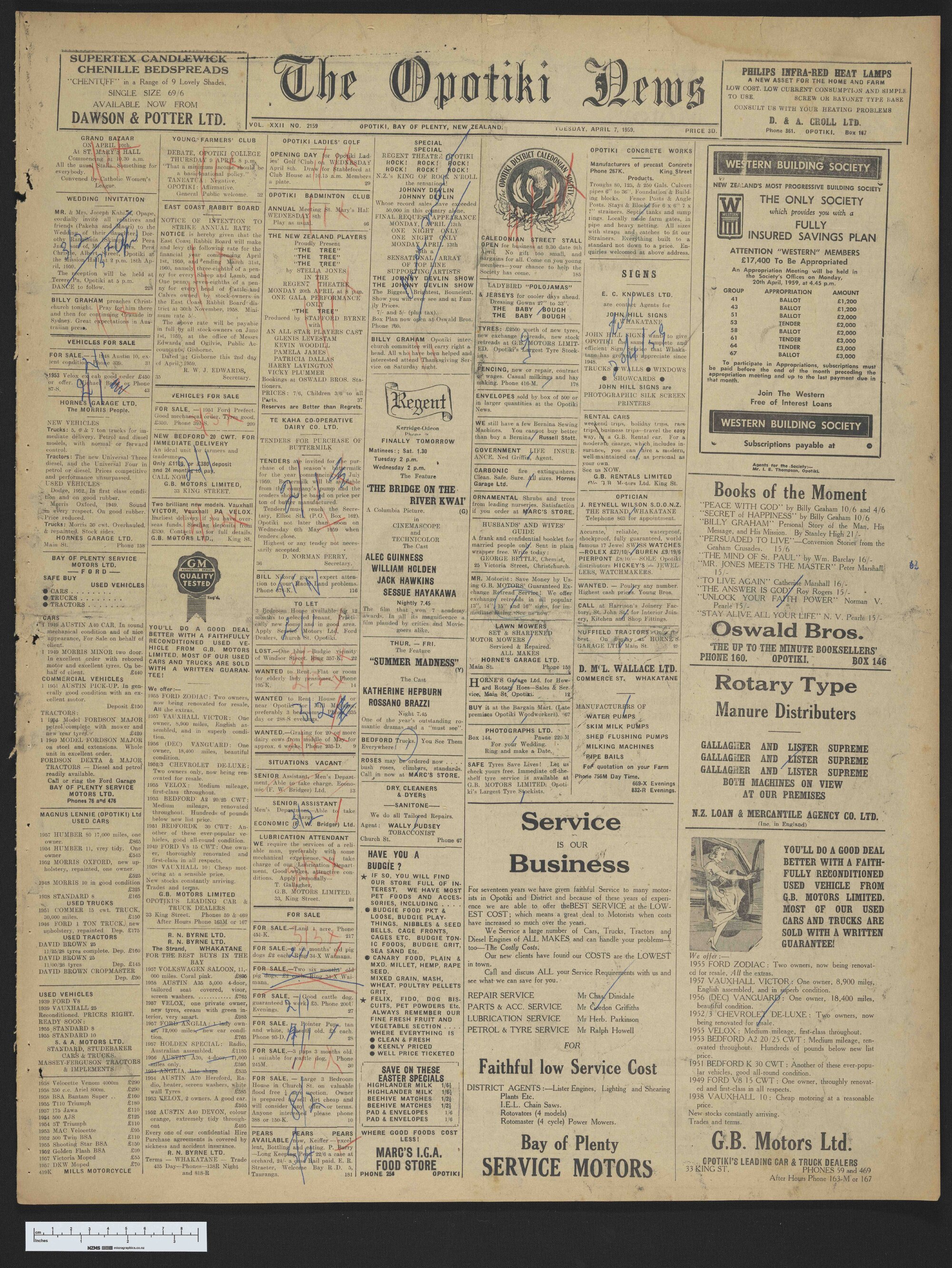1959-04-07 Opotiki News