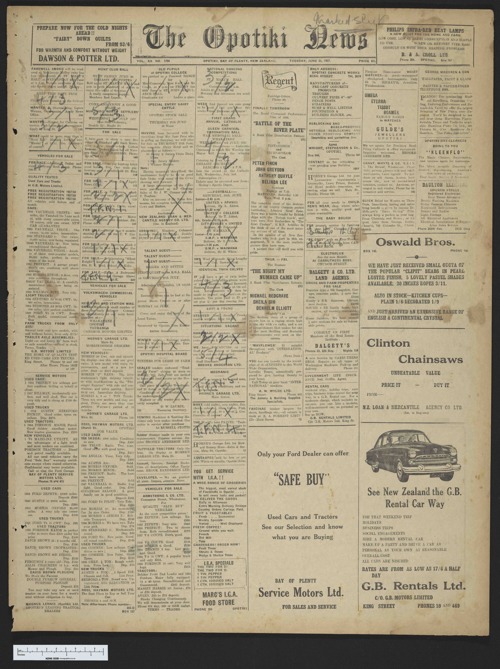 1957-06-25 Opotiki News