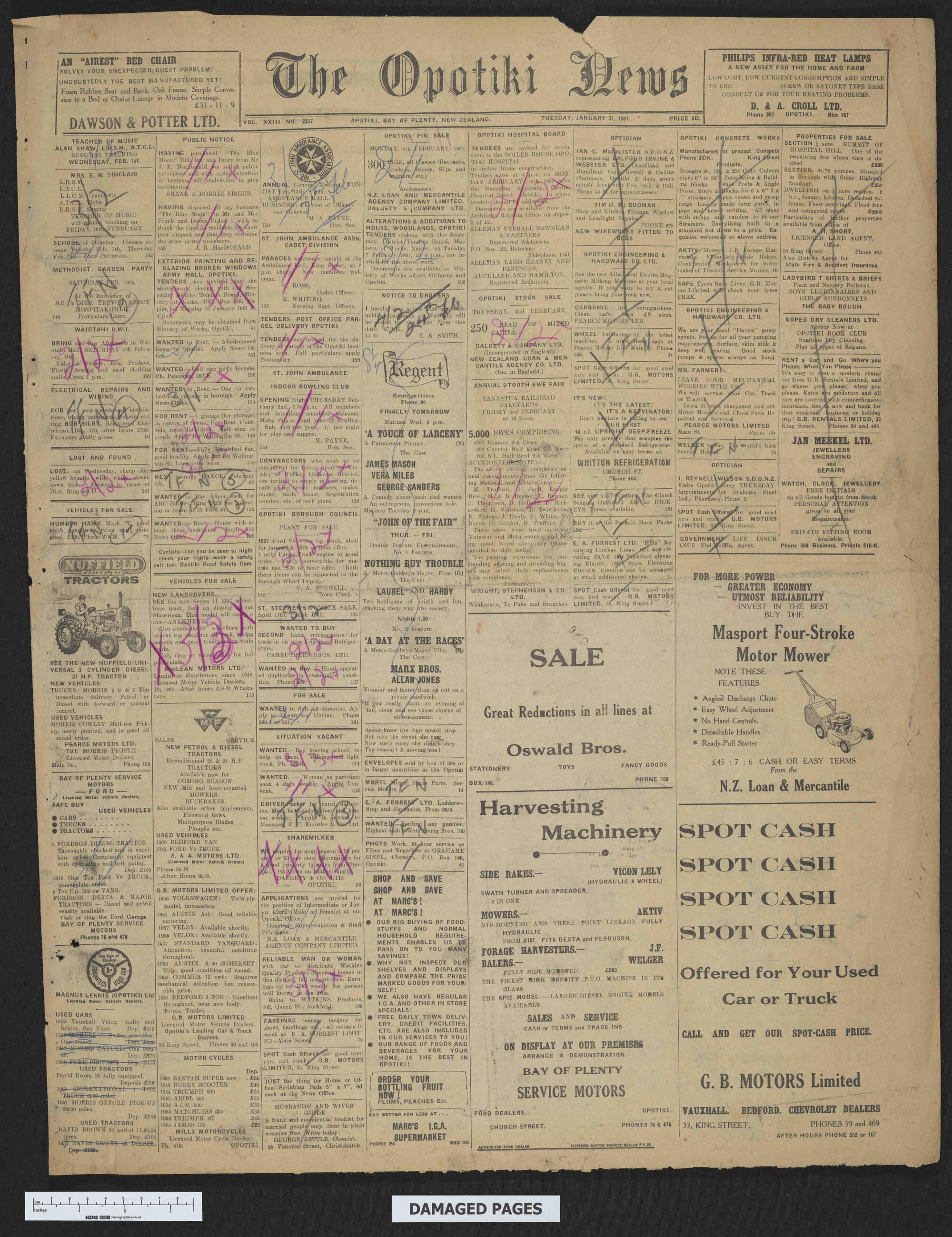 1961-01-31 Opotiki News