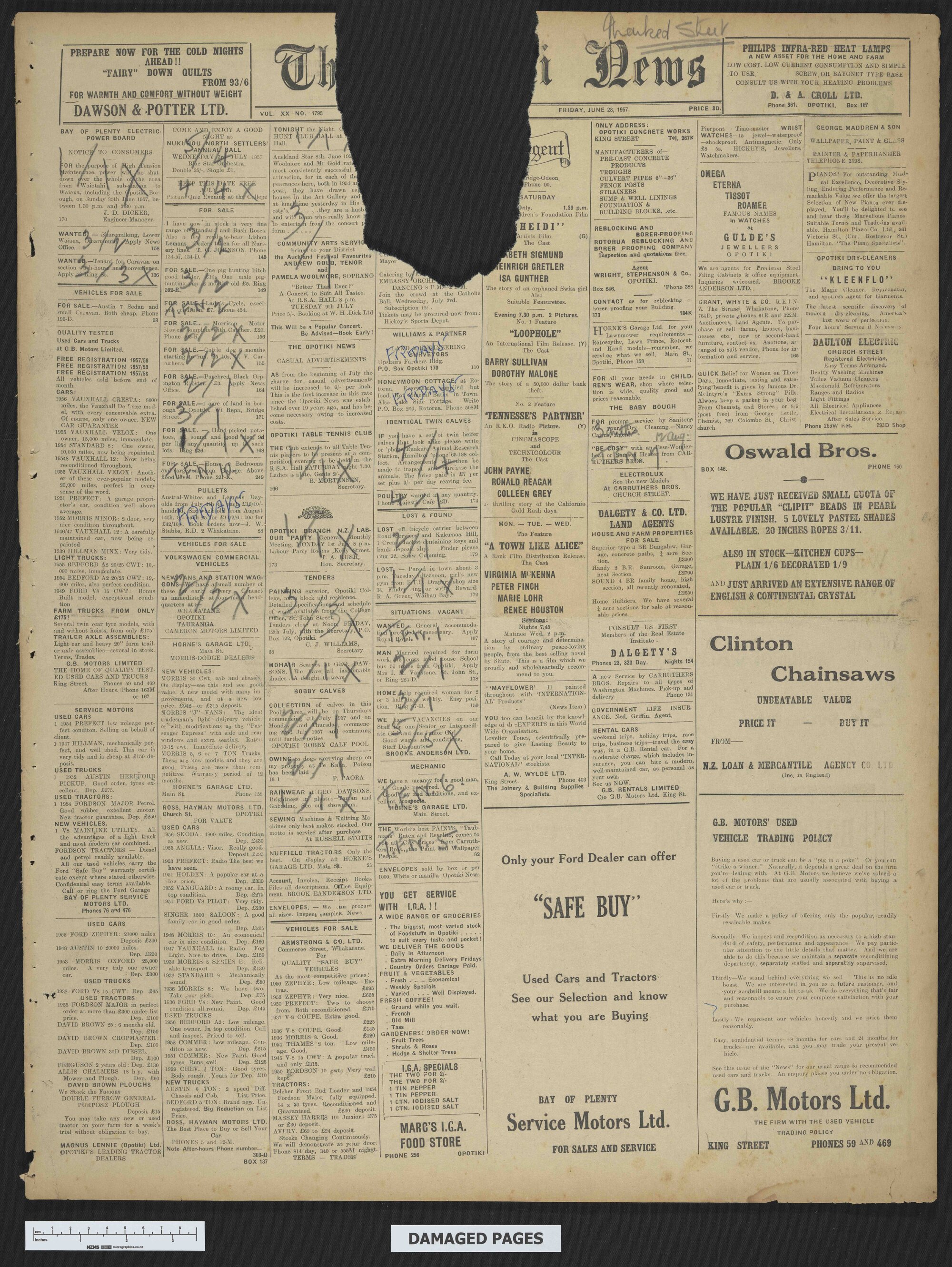 1957-06-28 Opotiki News