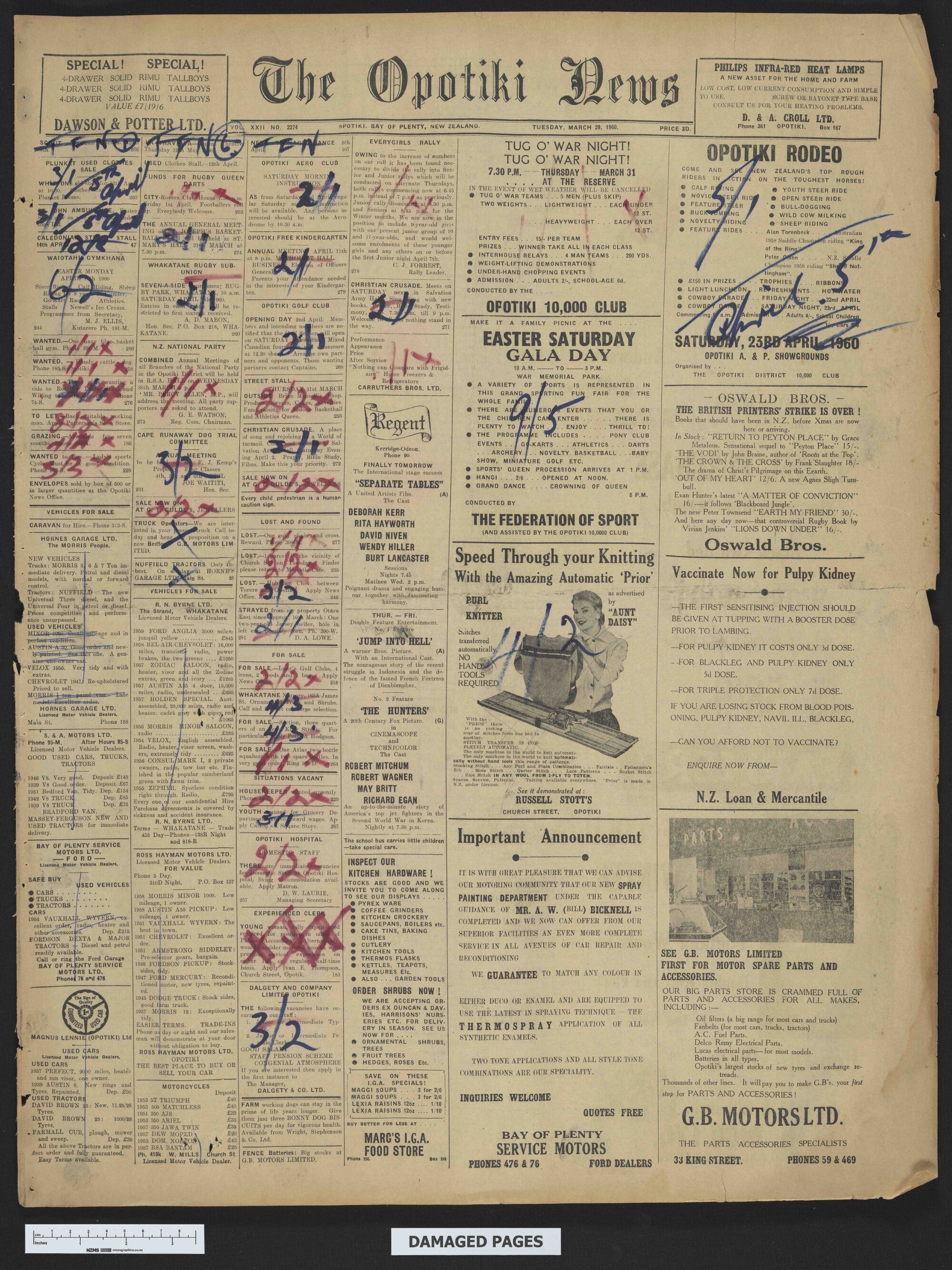 1960-03-29 Opotiki News