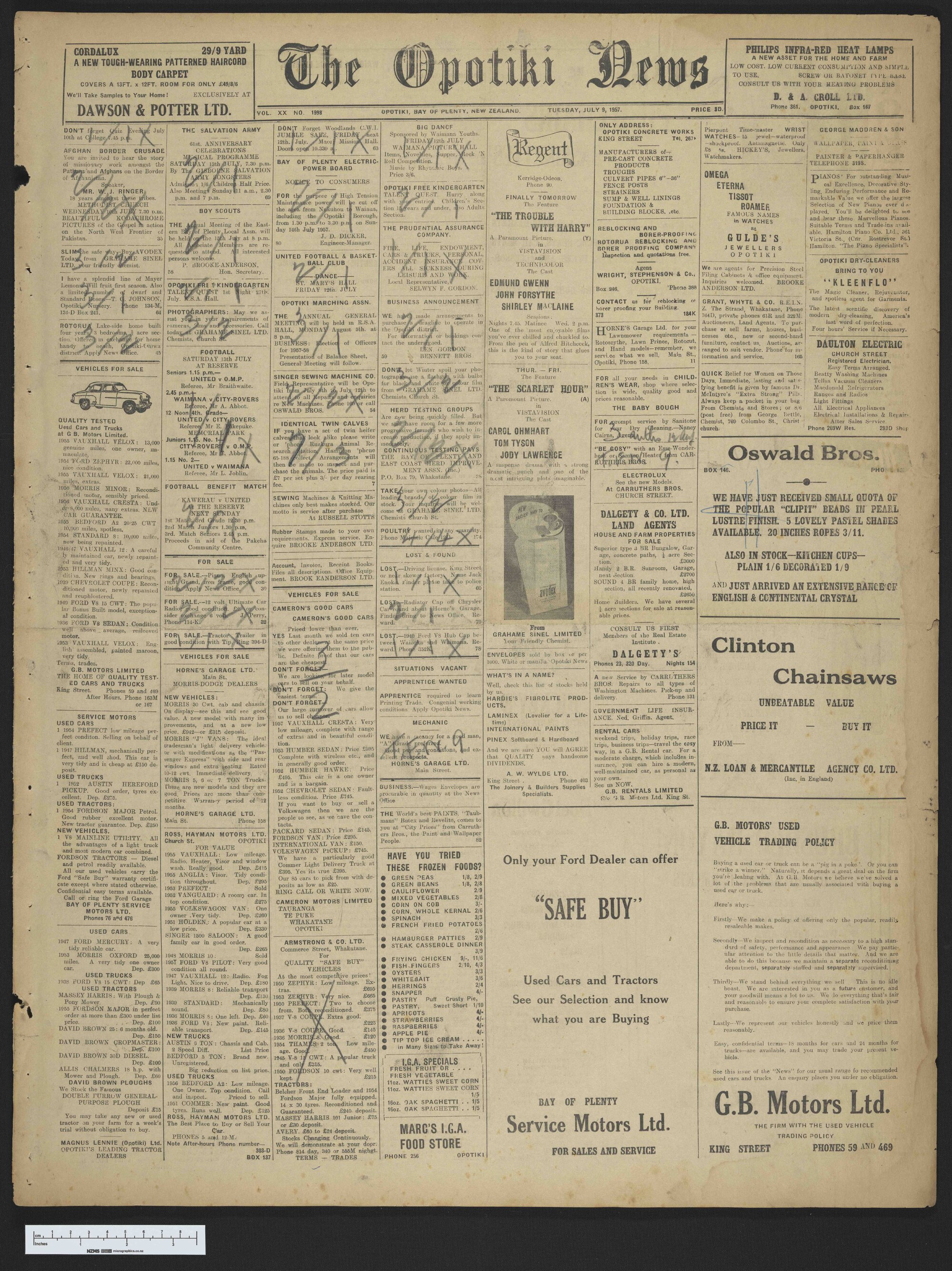 1957-07-09 Opotiki News
