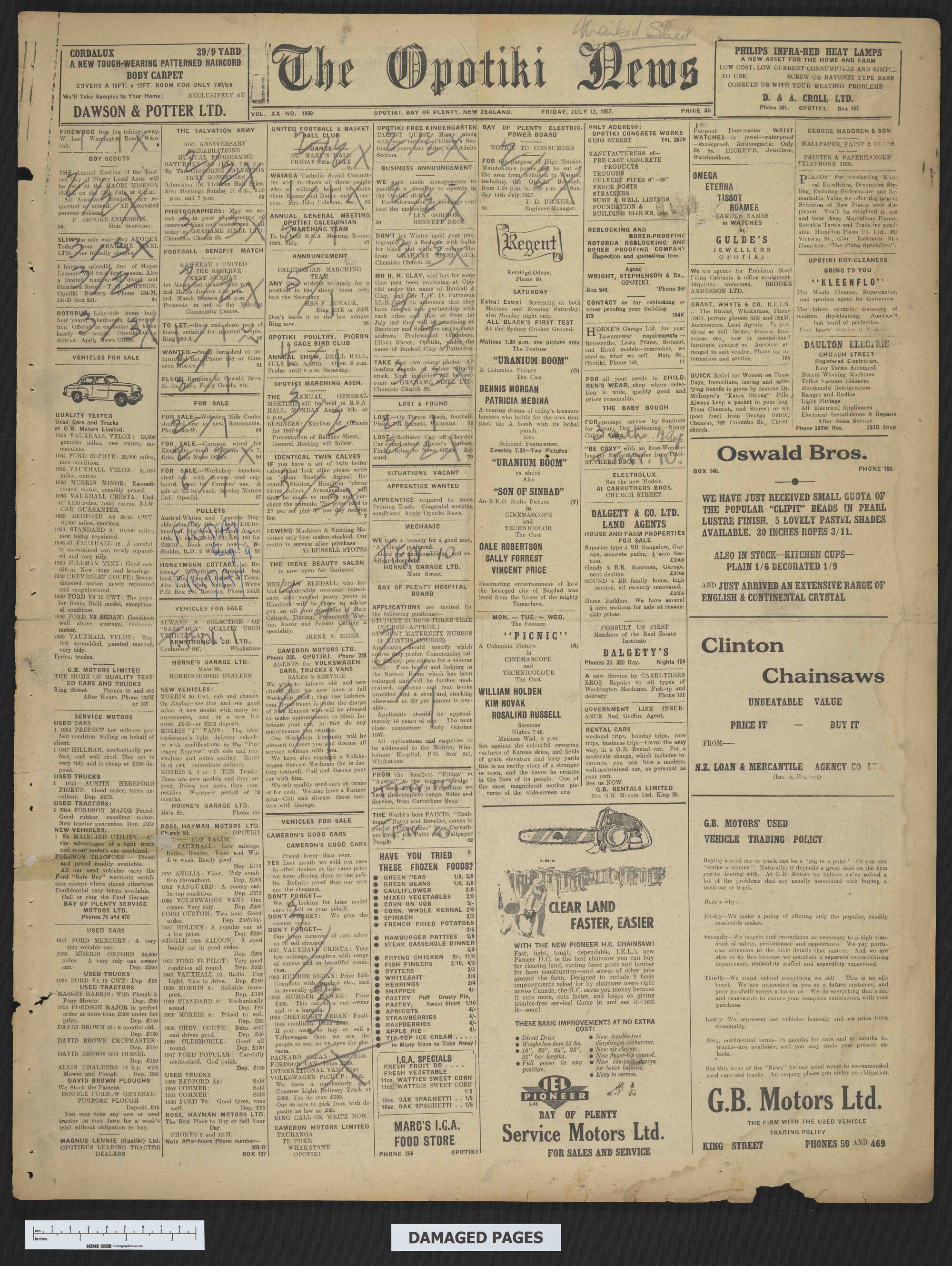 1957-07-12 Opotiki News