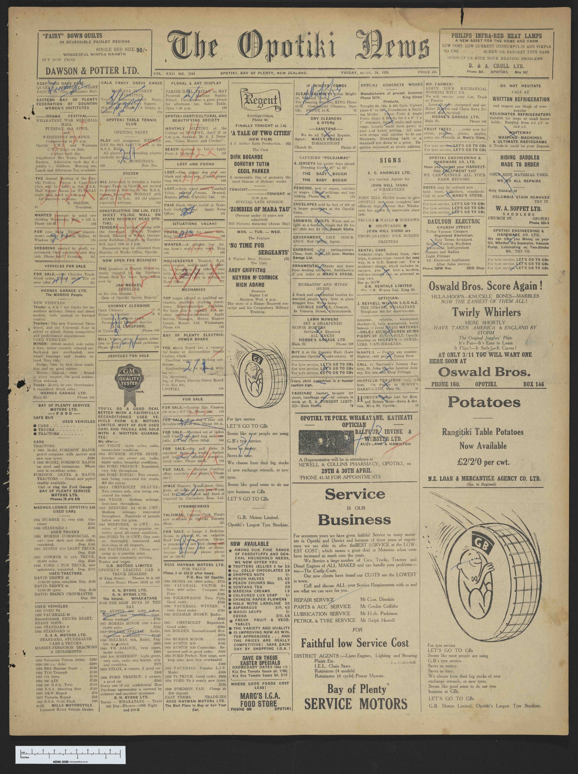 1959-04-24 Opotiki News