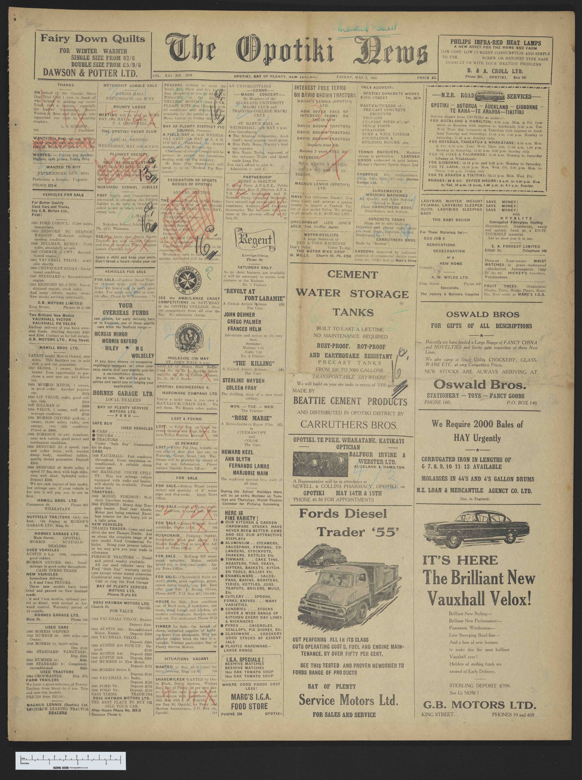1958-05-09 Opotiki News