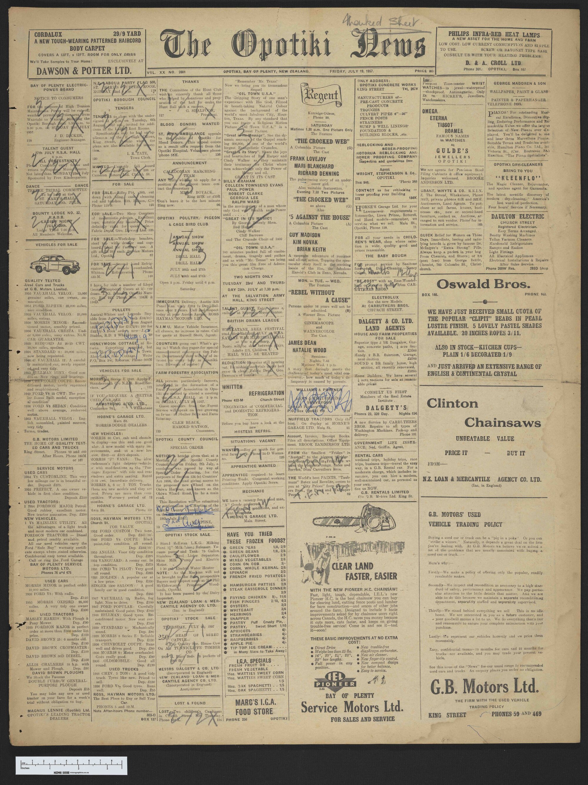 1957-07-19 Opotiki News