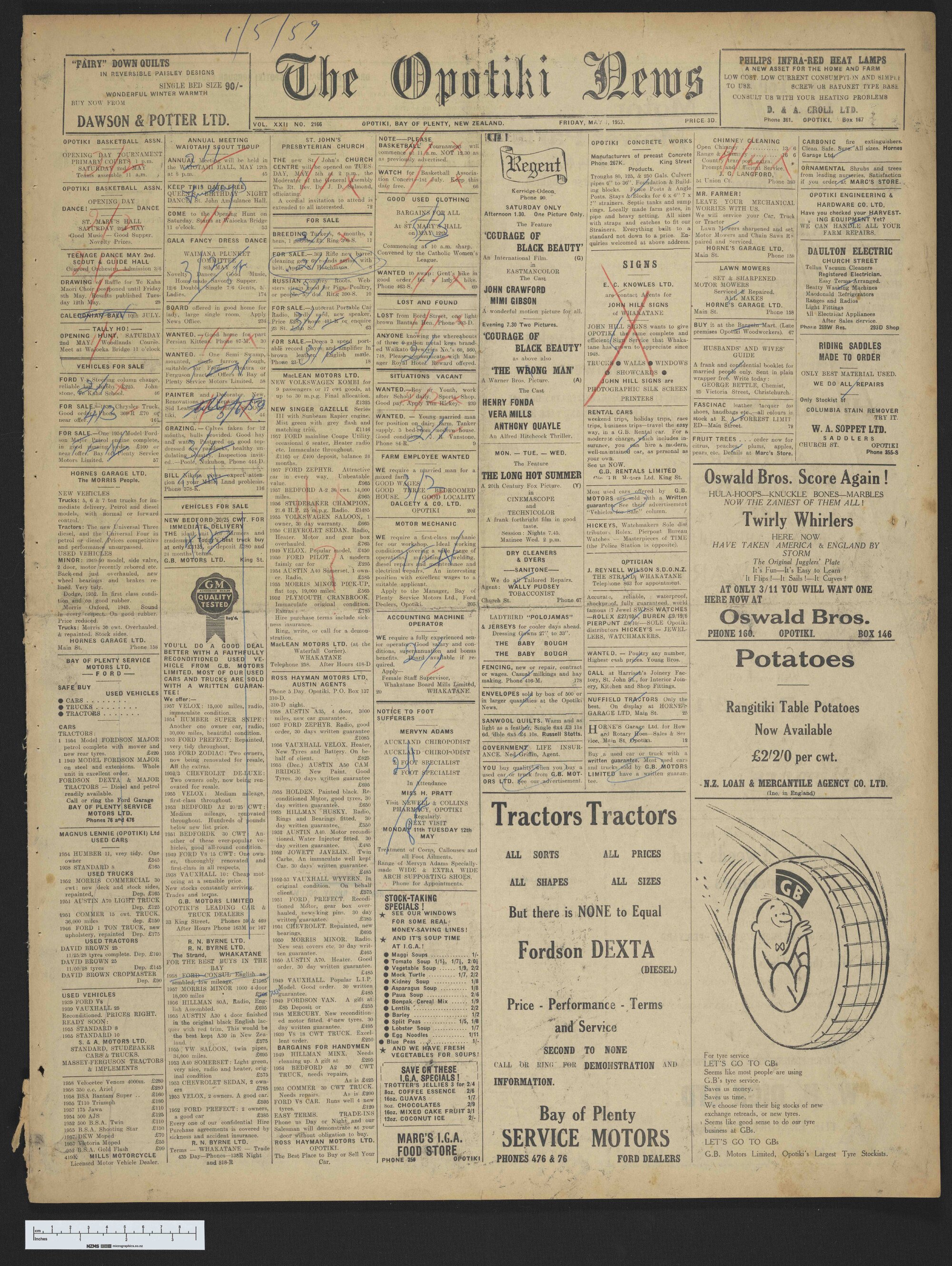 1959-05-01 Opotiki News