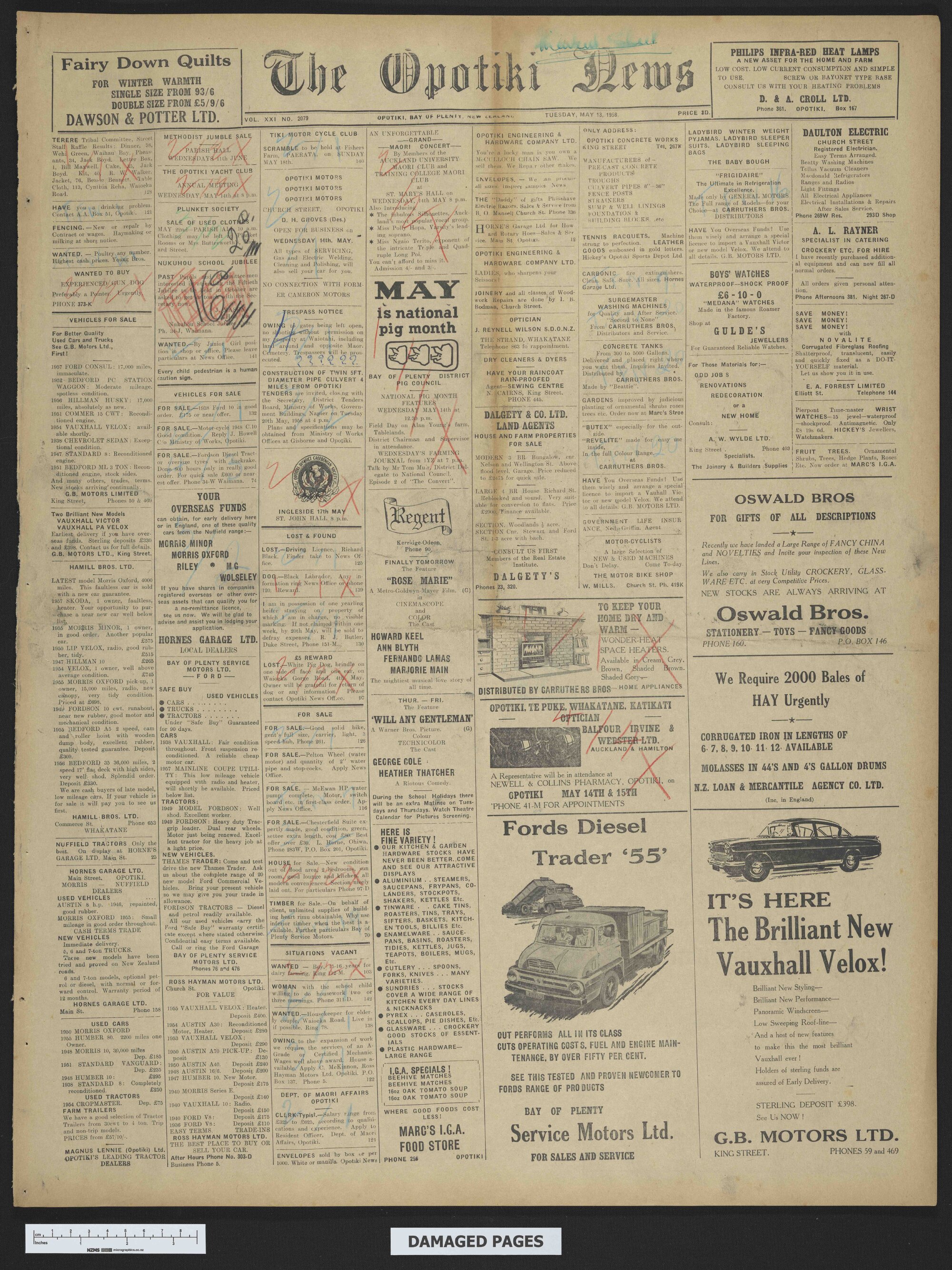 1958-05-13 Opotiki News