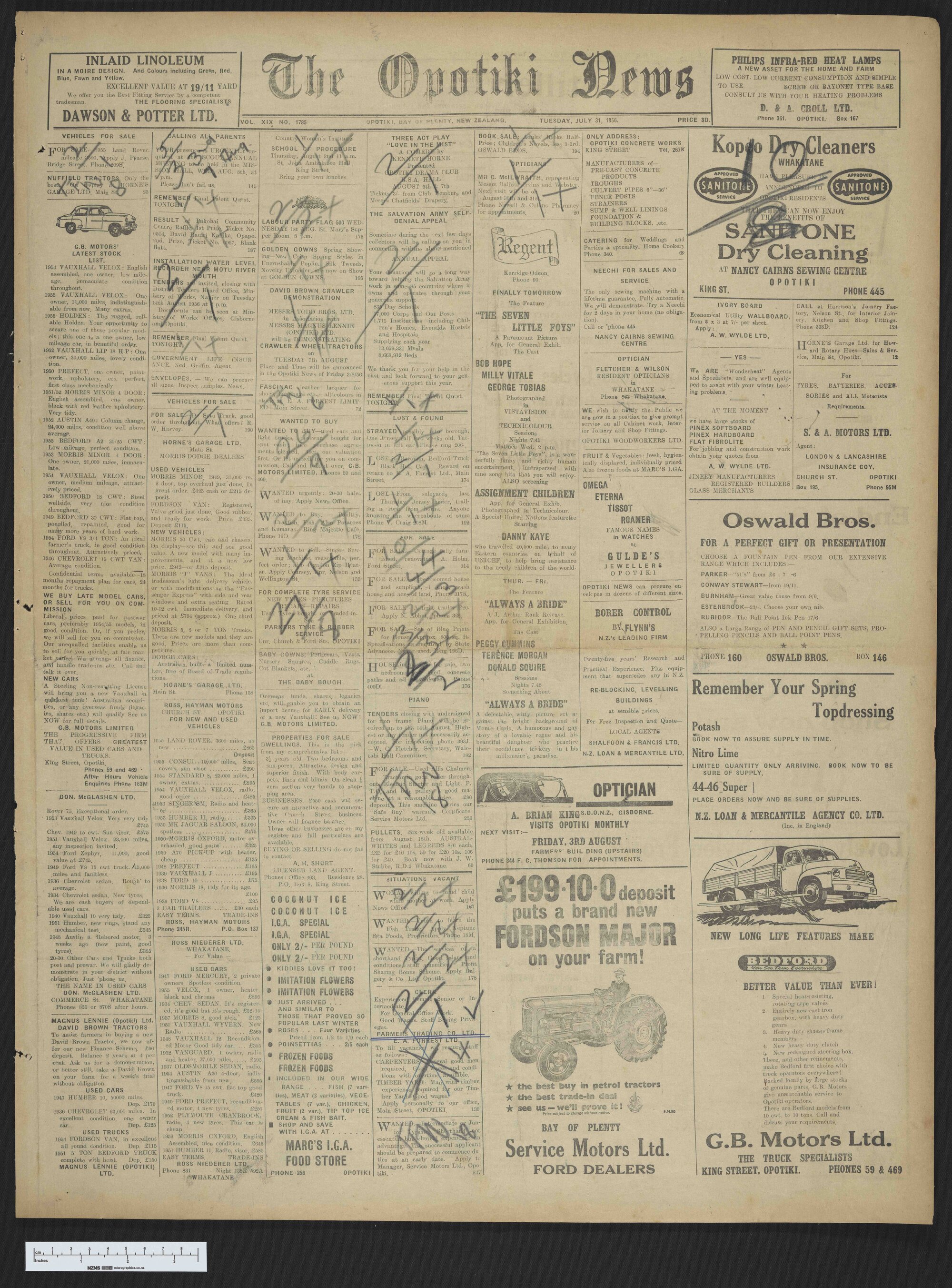 1956-07-31 Opotiki News