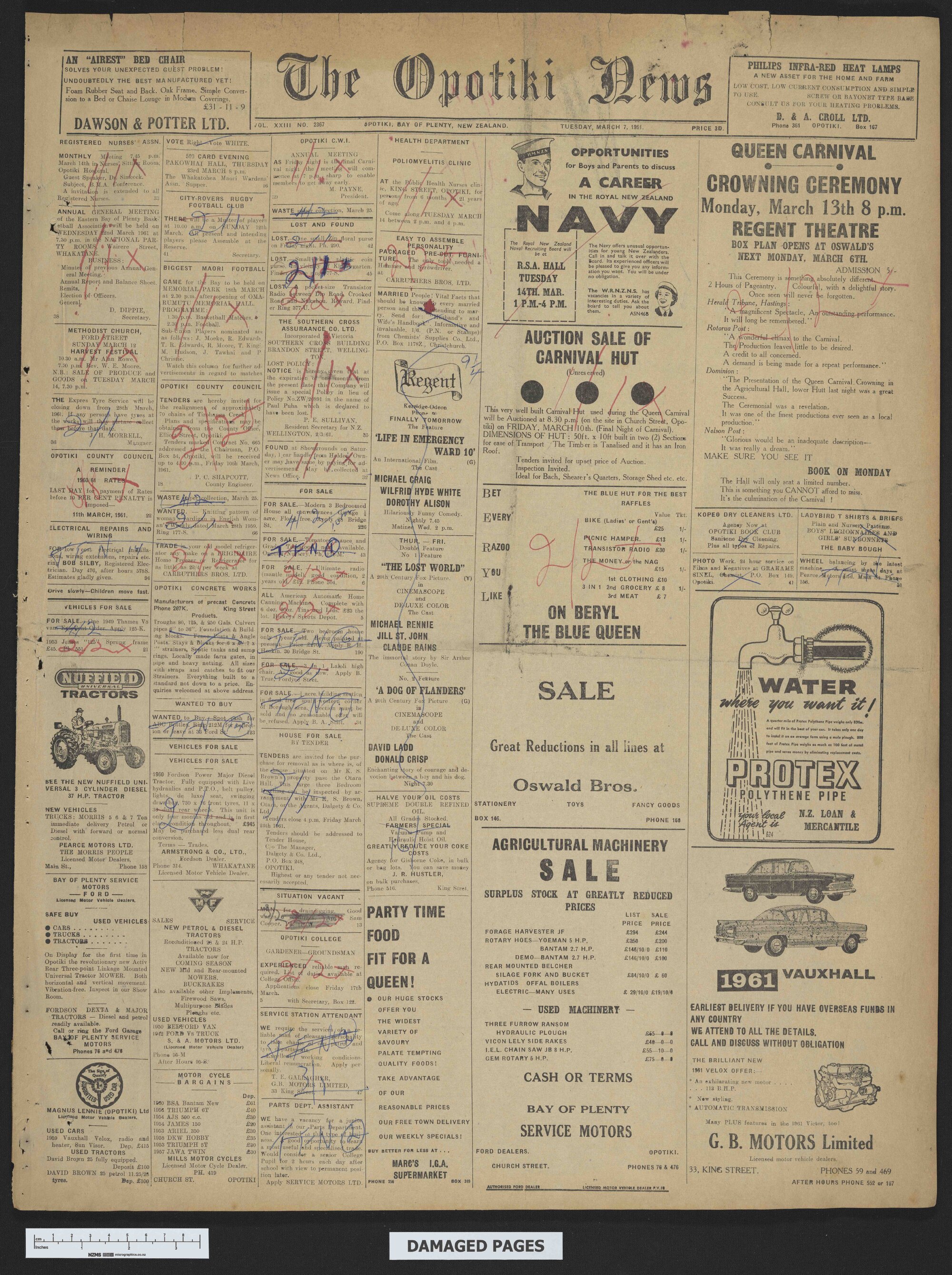 1961-03-07 Opotiki News