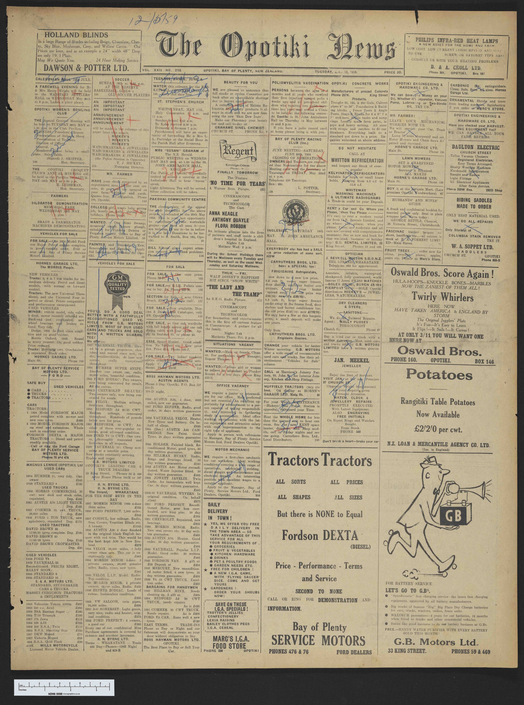 1959-05-12 Opotiki News