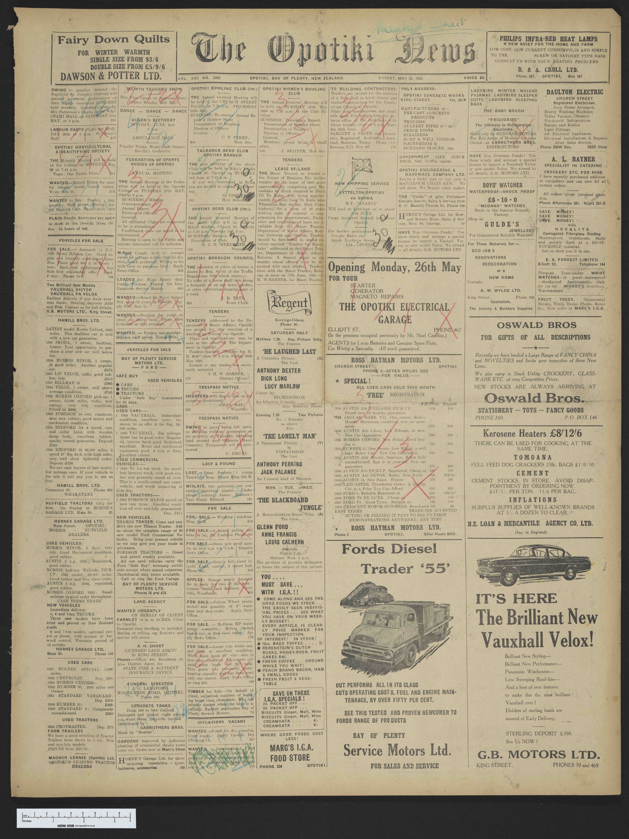 1958-05-23 Opotiki News