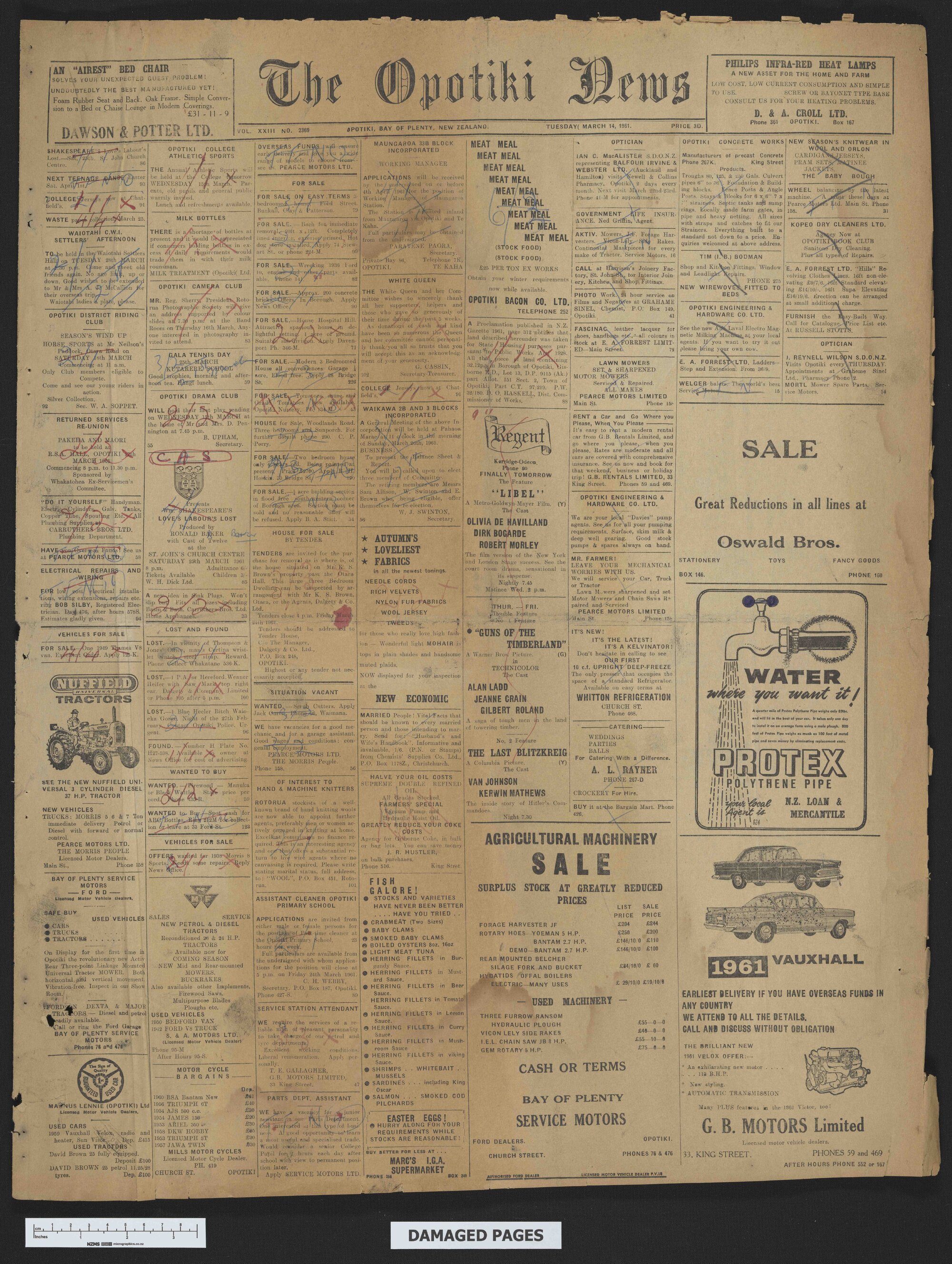 1961-03-14 Opotiki News