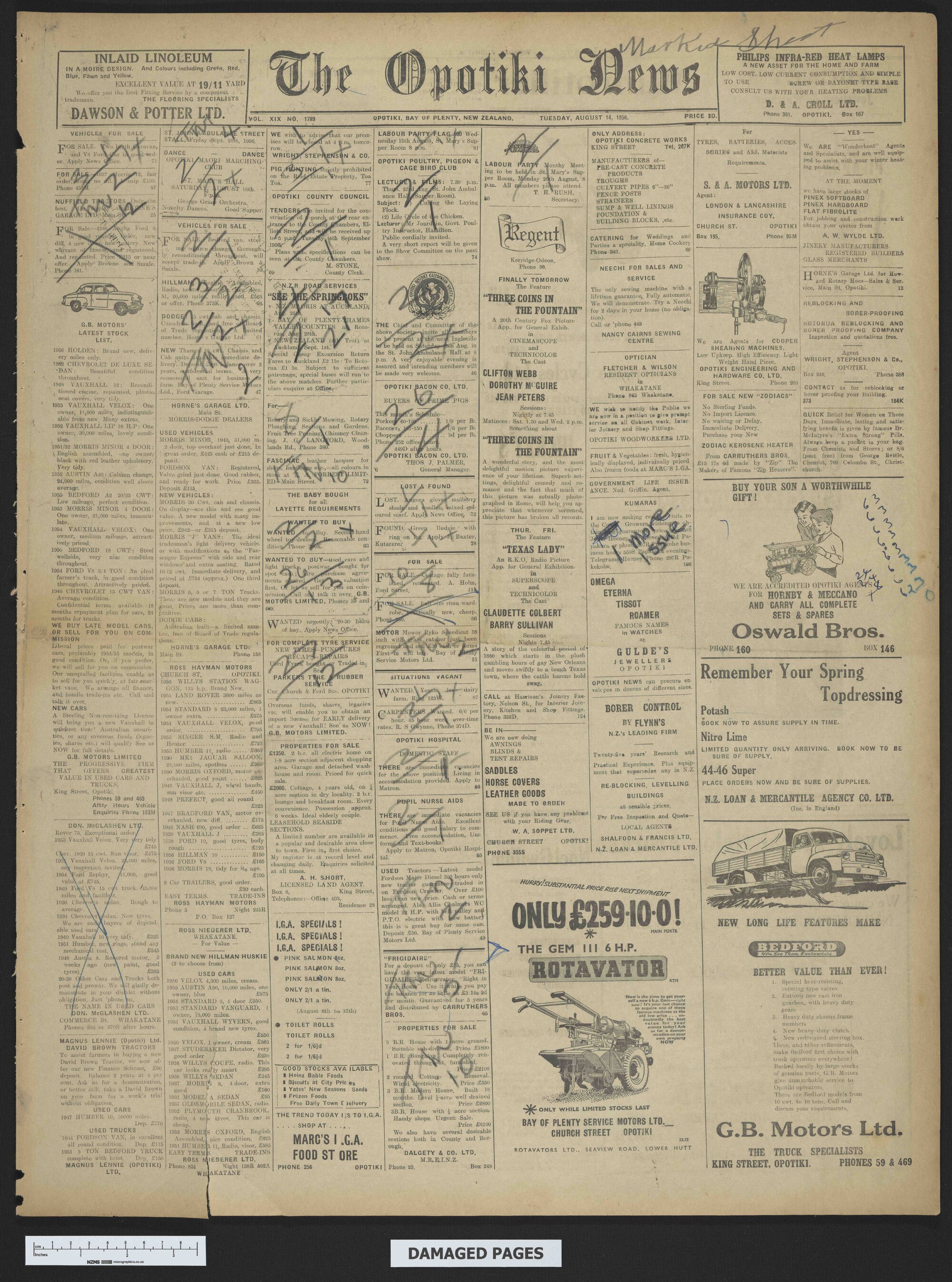 1956-08-14 Opotiki News