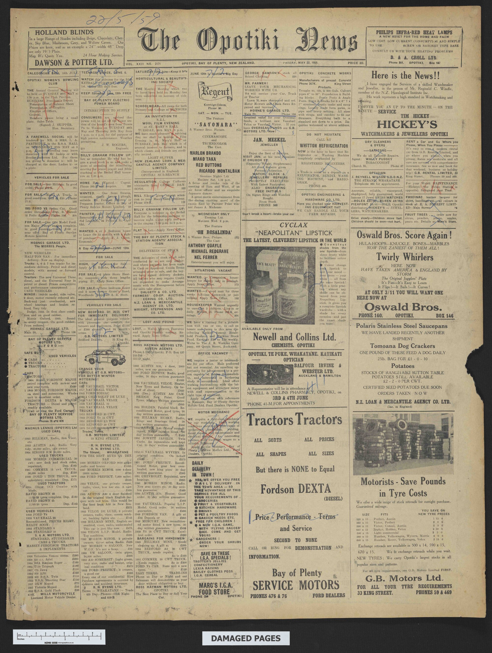 1959-05-22 Opotiki News