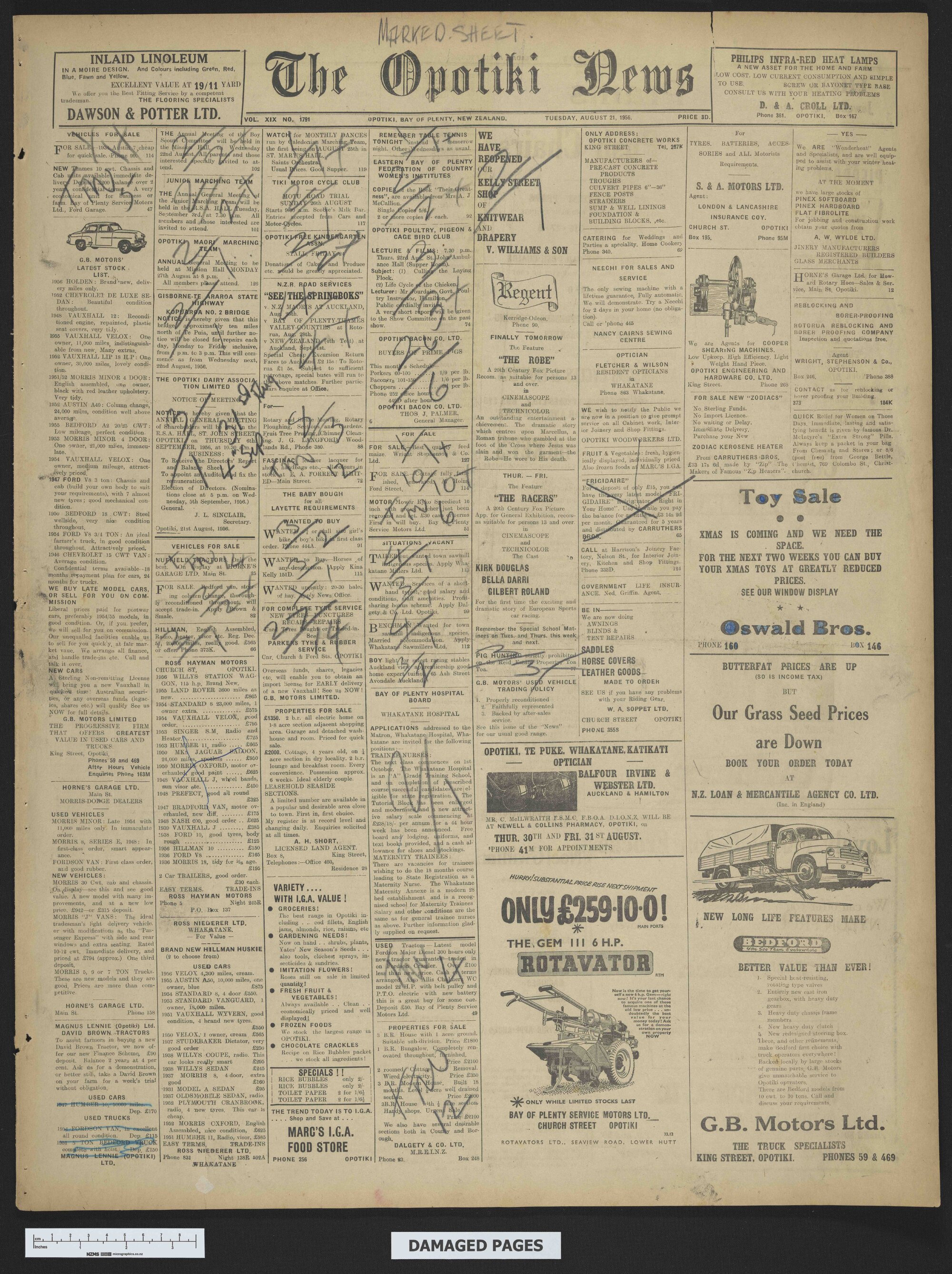 1956-08-21 Opotiki News