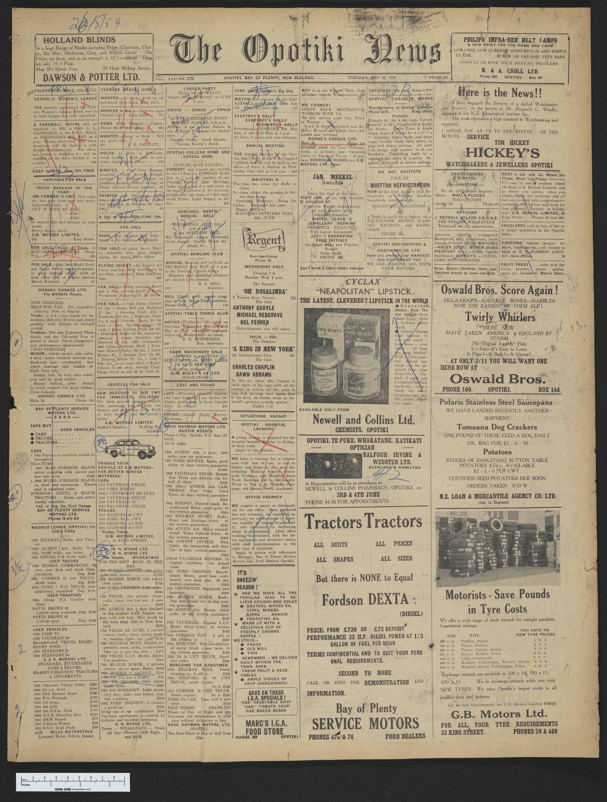 1959-05-26 Opotiki News