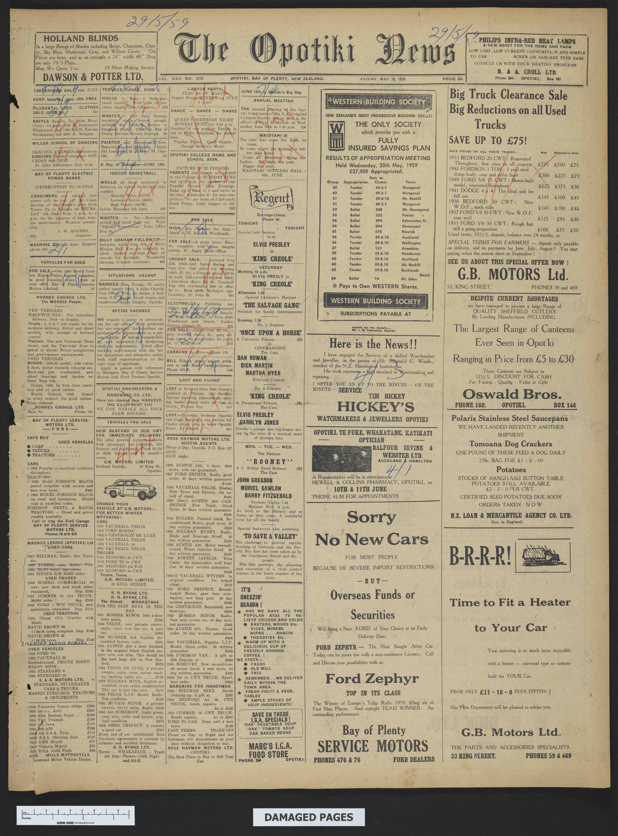 1959-05-29 Opotiki News