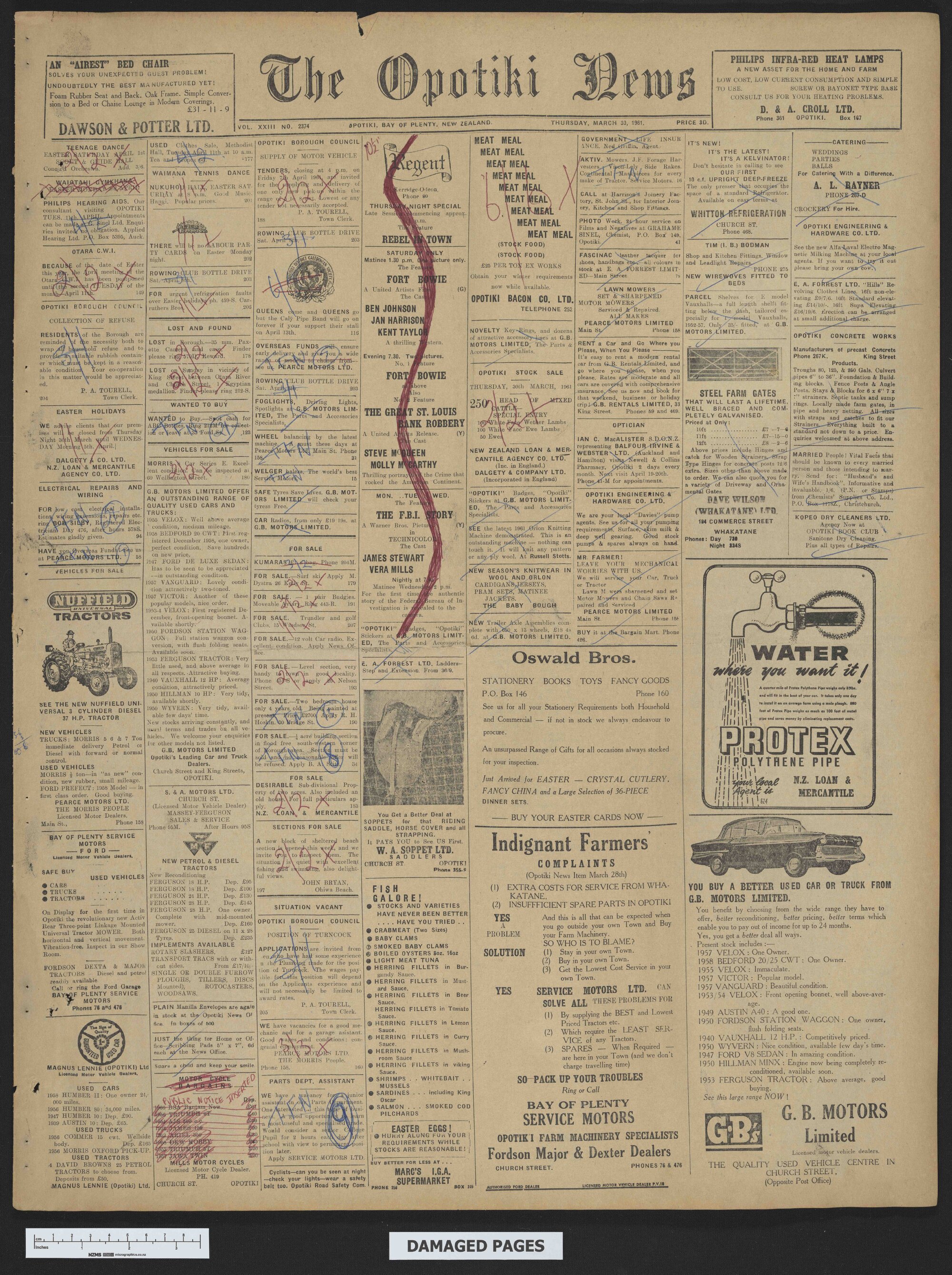 1961-03-30 Opotiki News