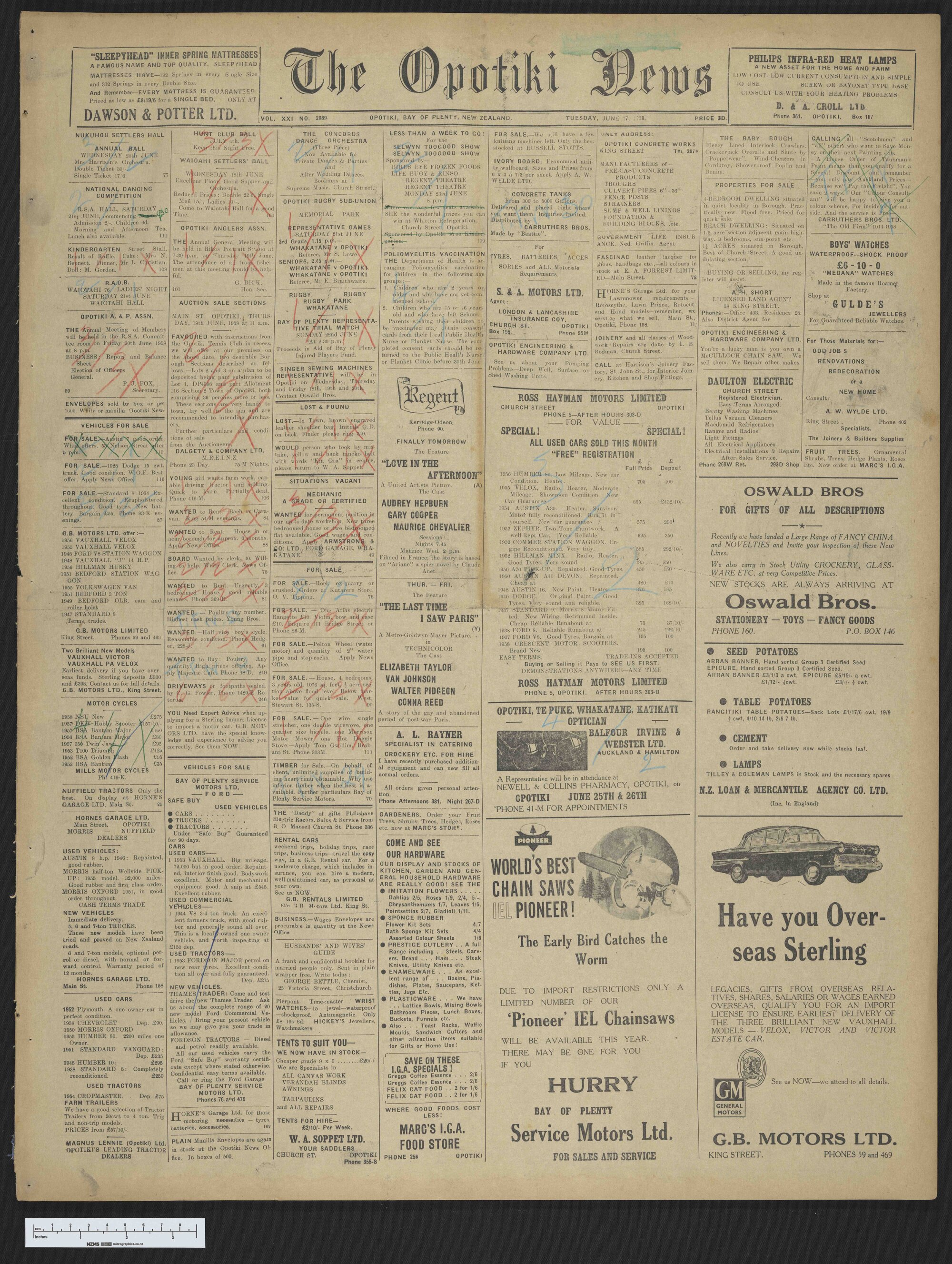 1958-06-17 Opotiki News
