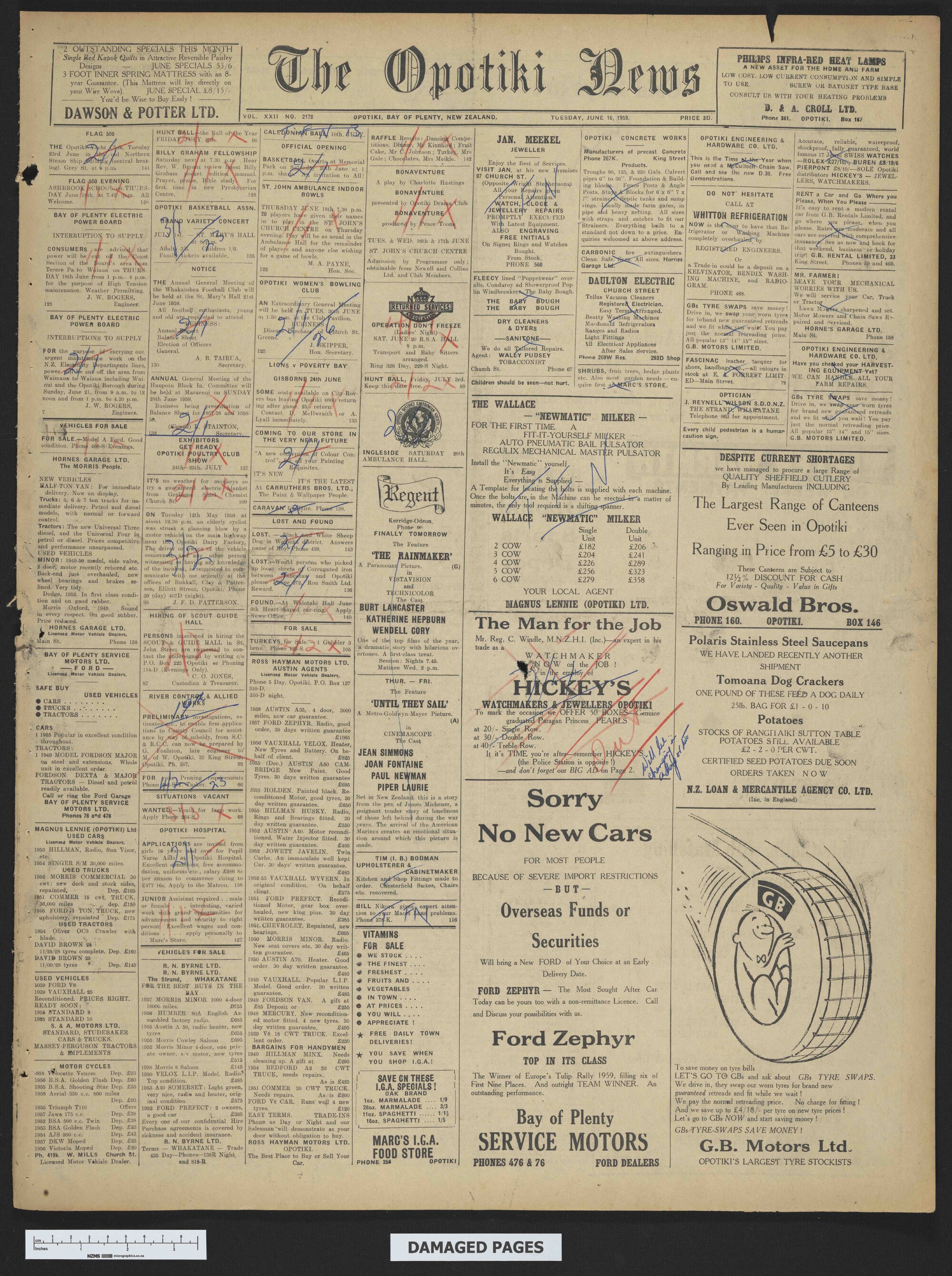 1959-06-16 Opotiki News