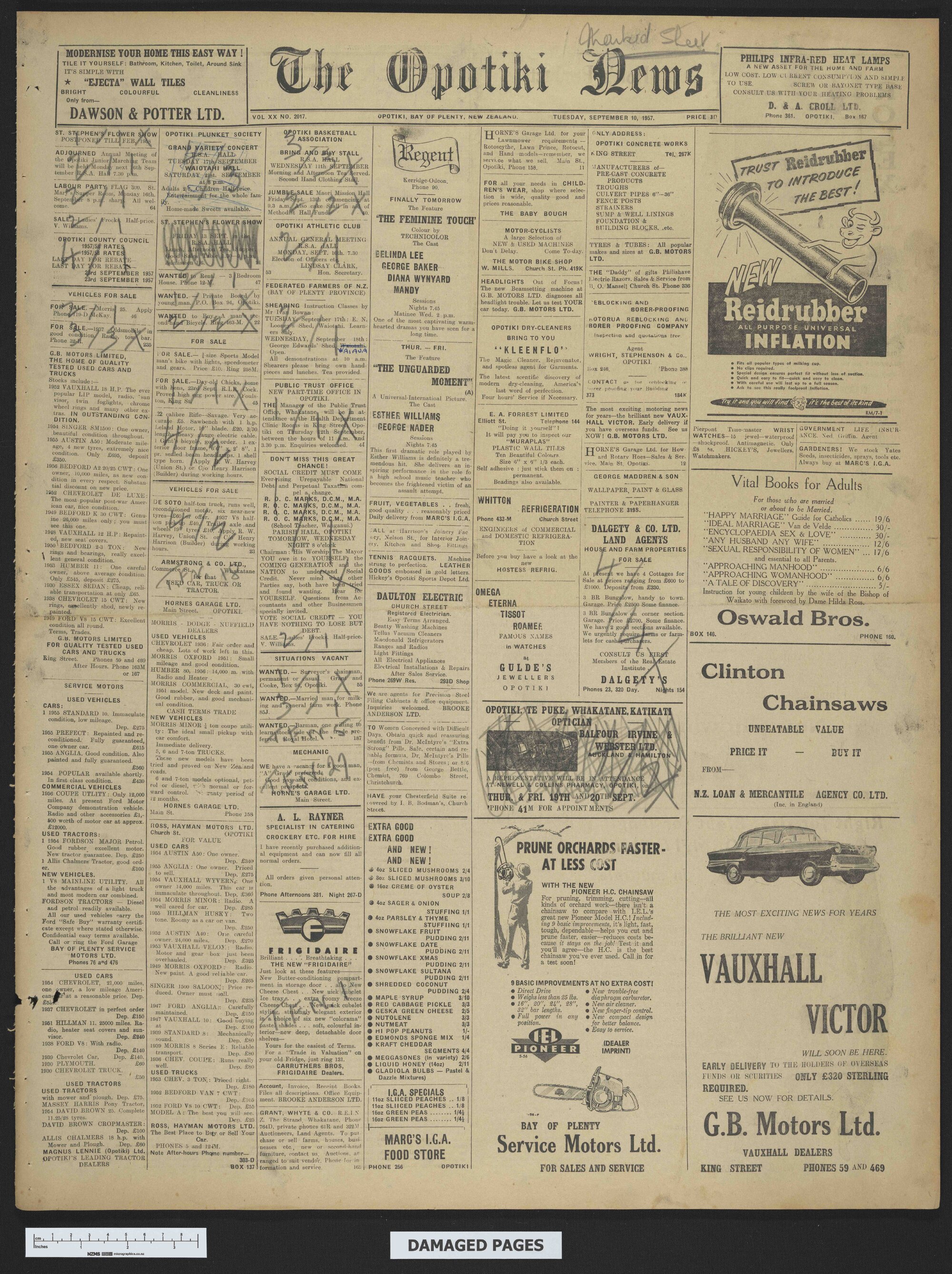 1957-09-10 Opotiki News