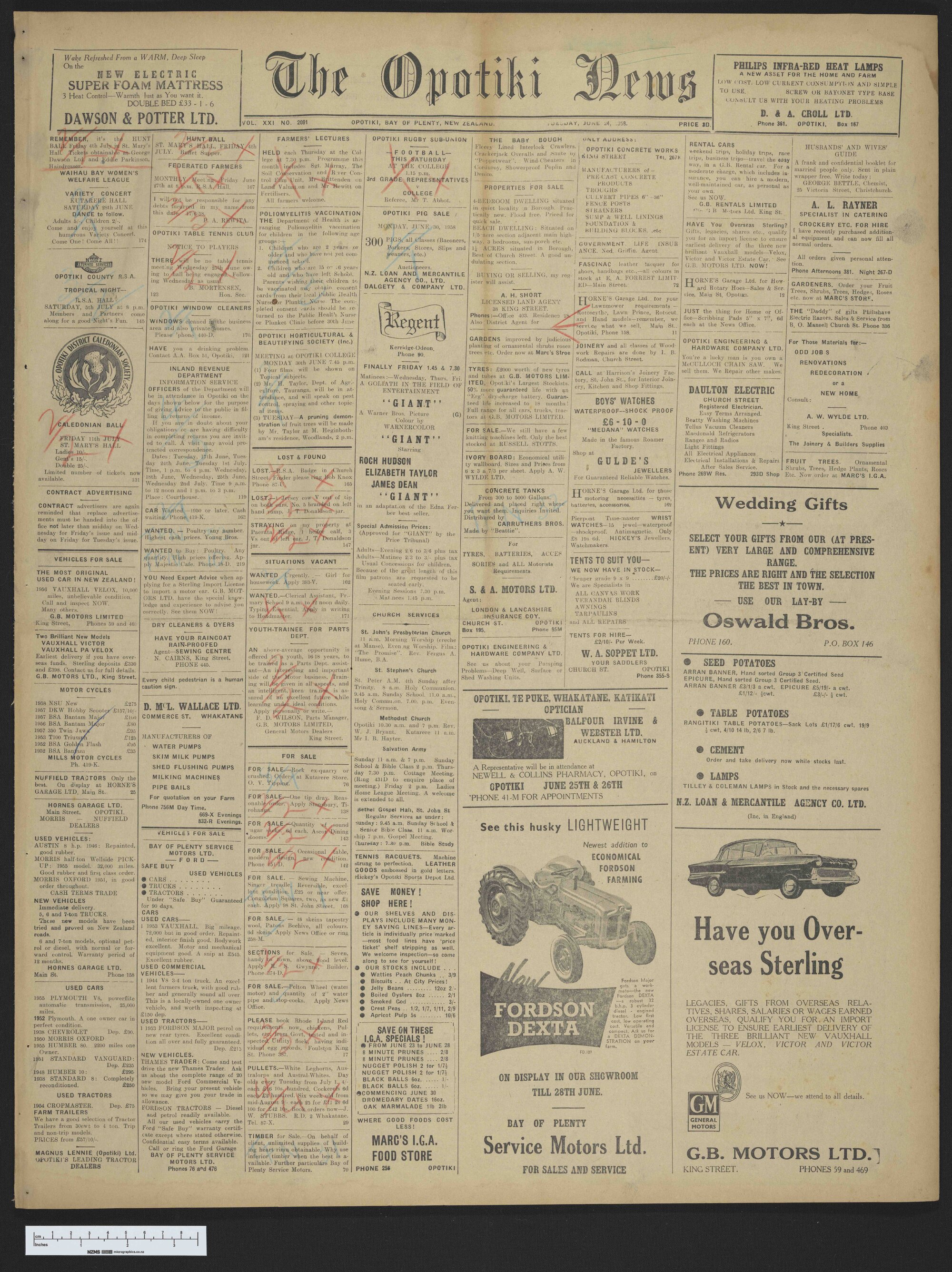 1958-06-24 Opotiki News