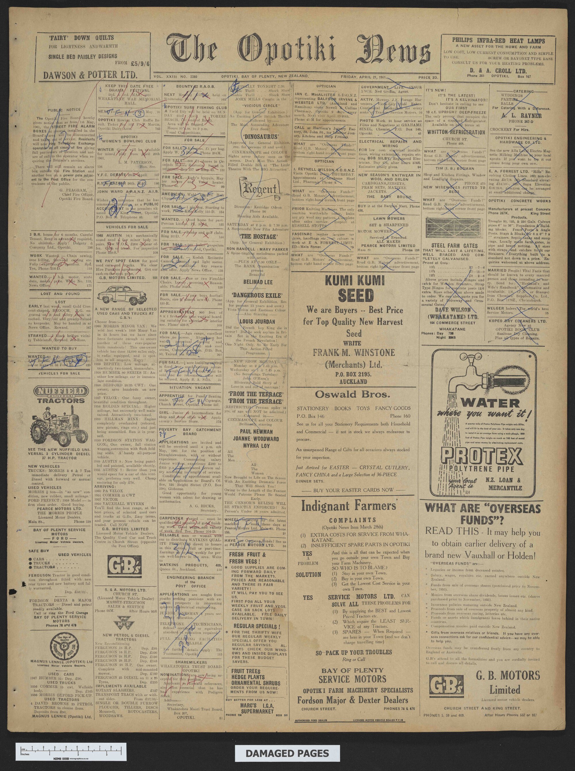 1961-04-21 Opotiki News