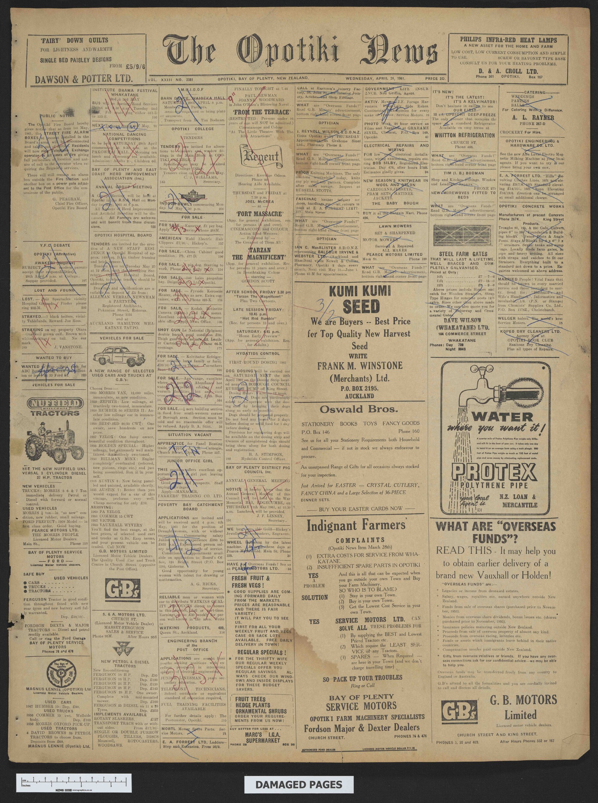 1961-04-26 Opotiki News