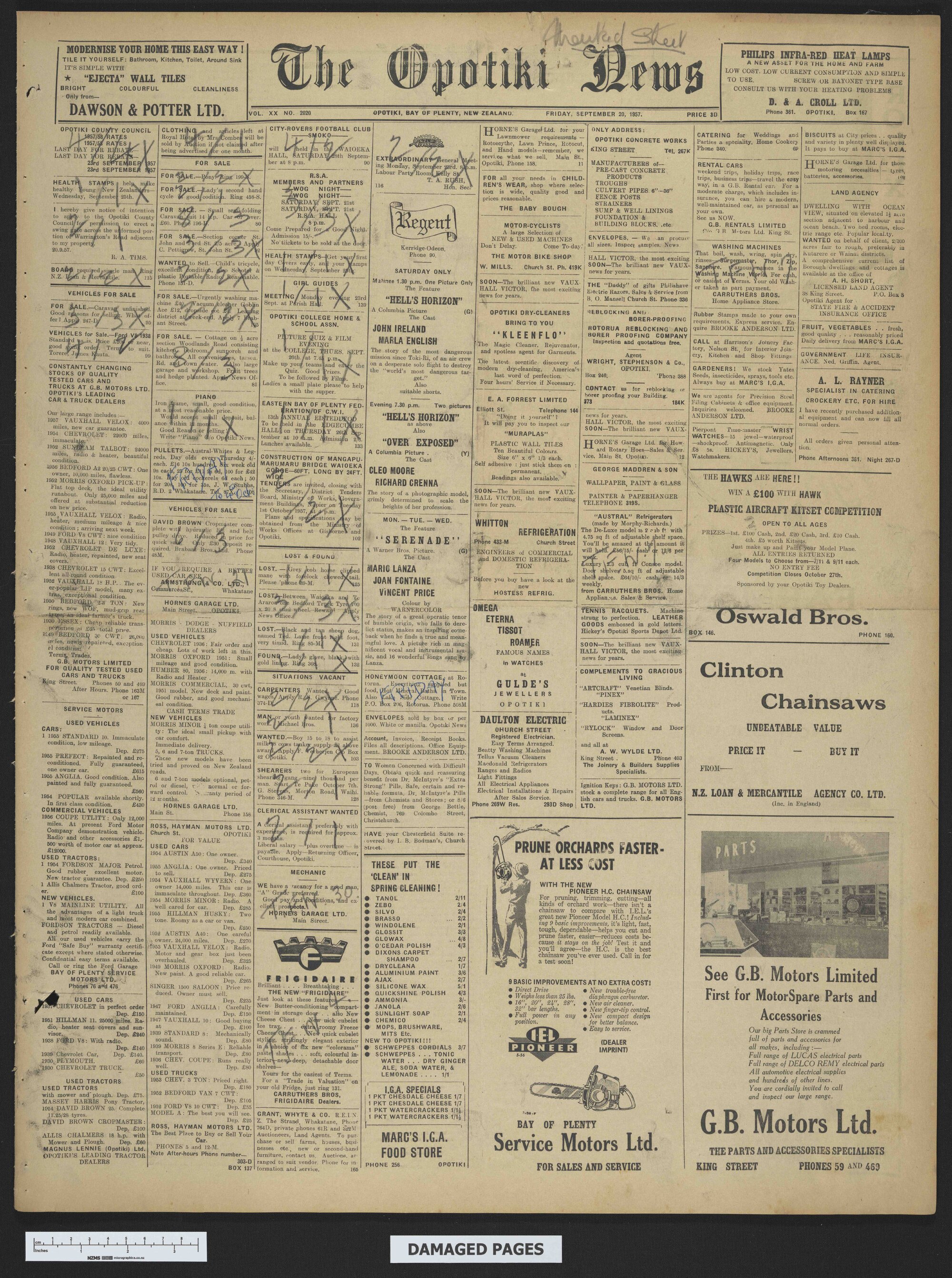 1957-09-20 Opotiki News