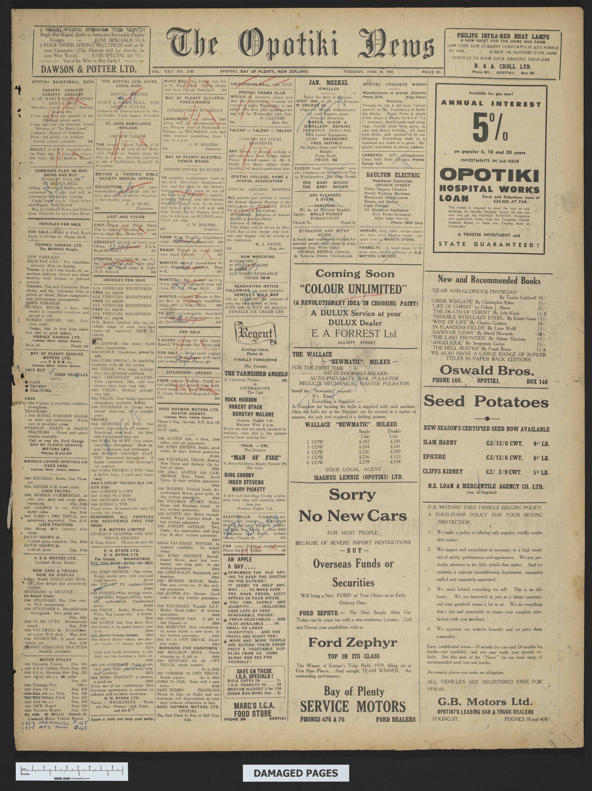 1959-06-30 Opotiki News