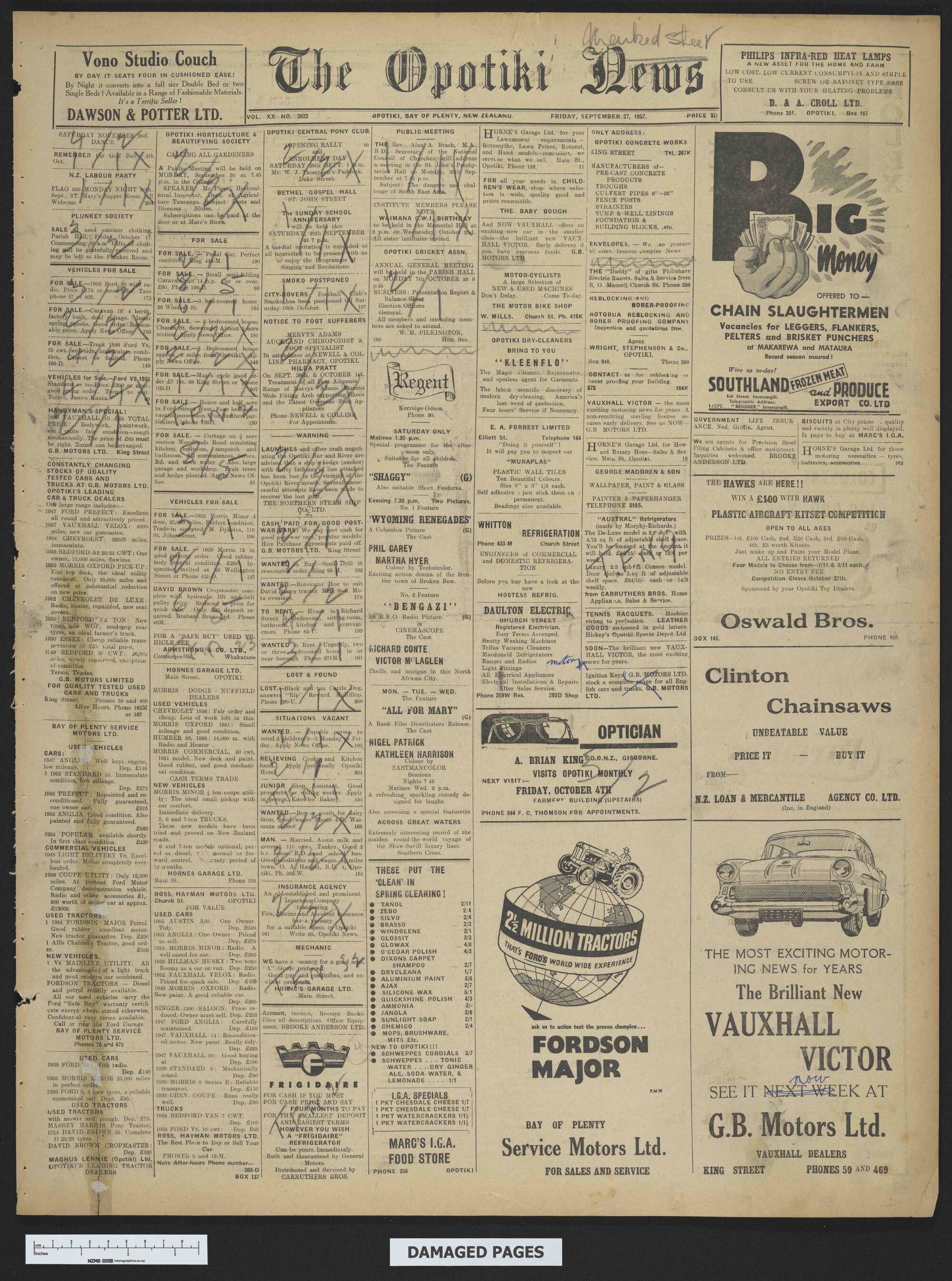 1957-09-27 Opotiki News