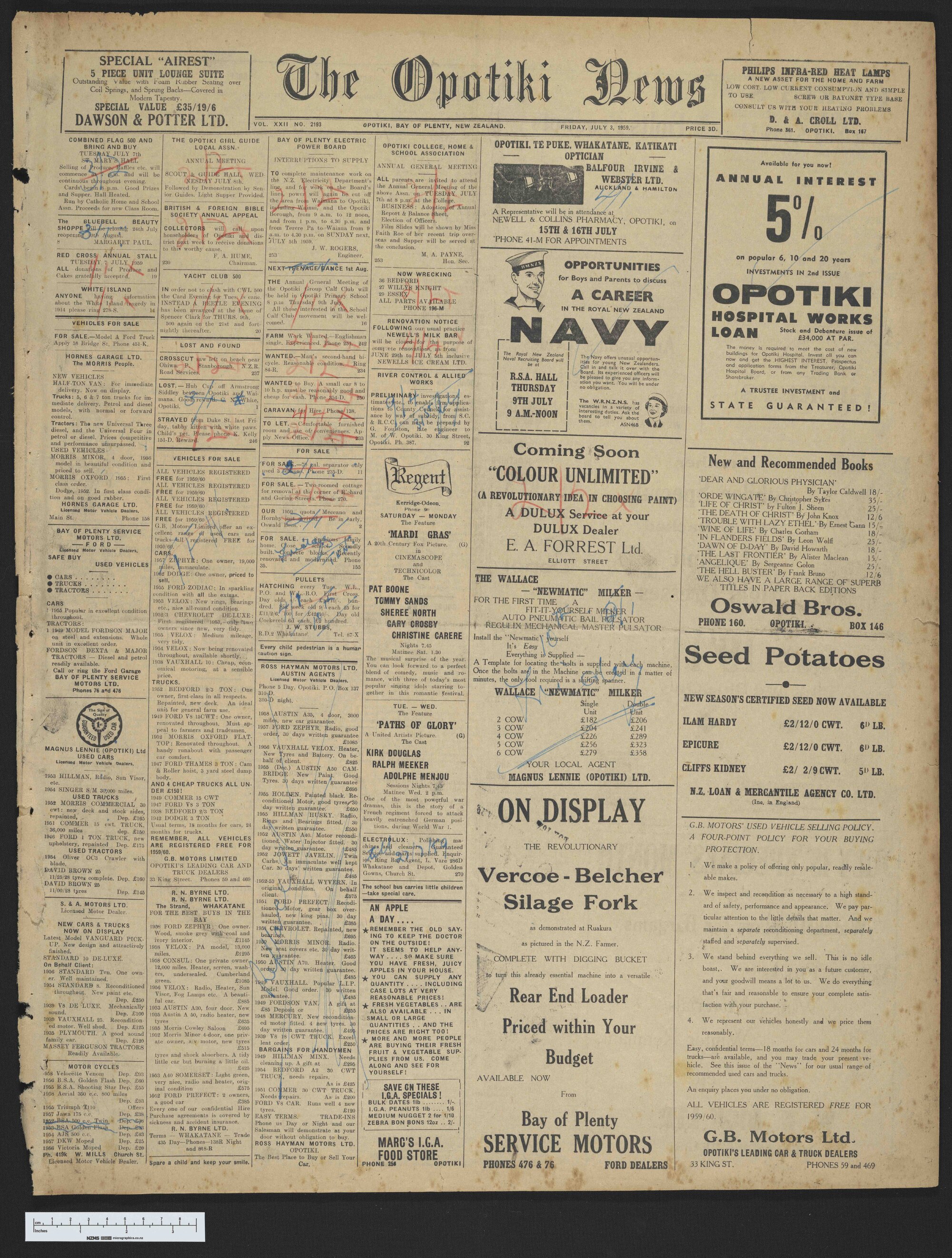 1959-07-03 Opotiki News