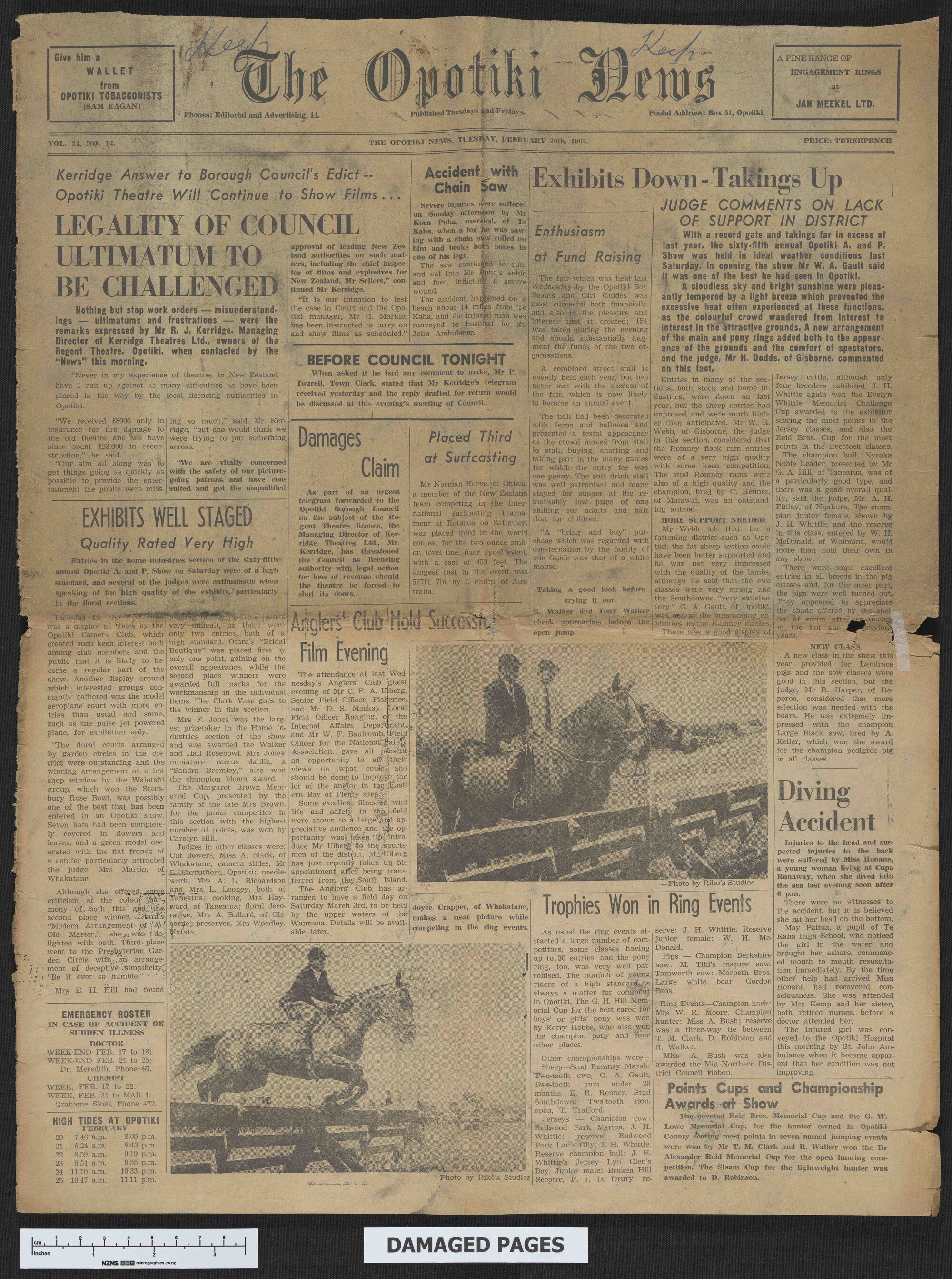 1962-02-20 Opotiki News