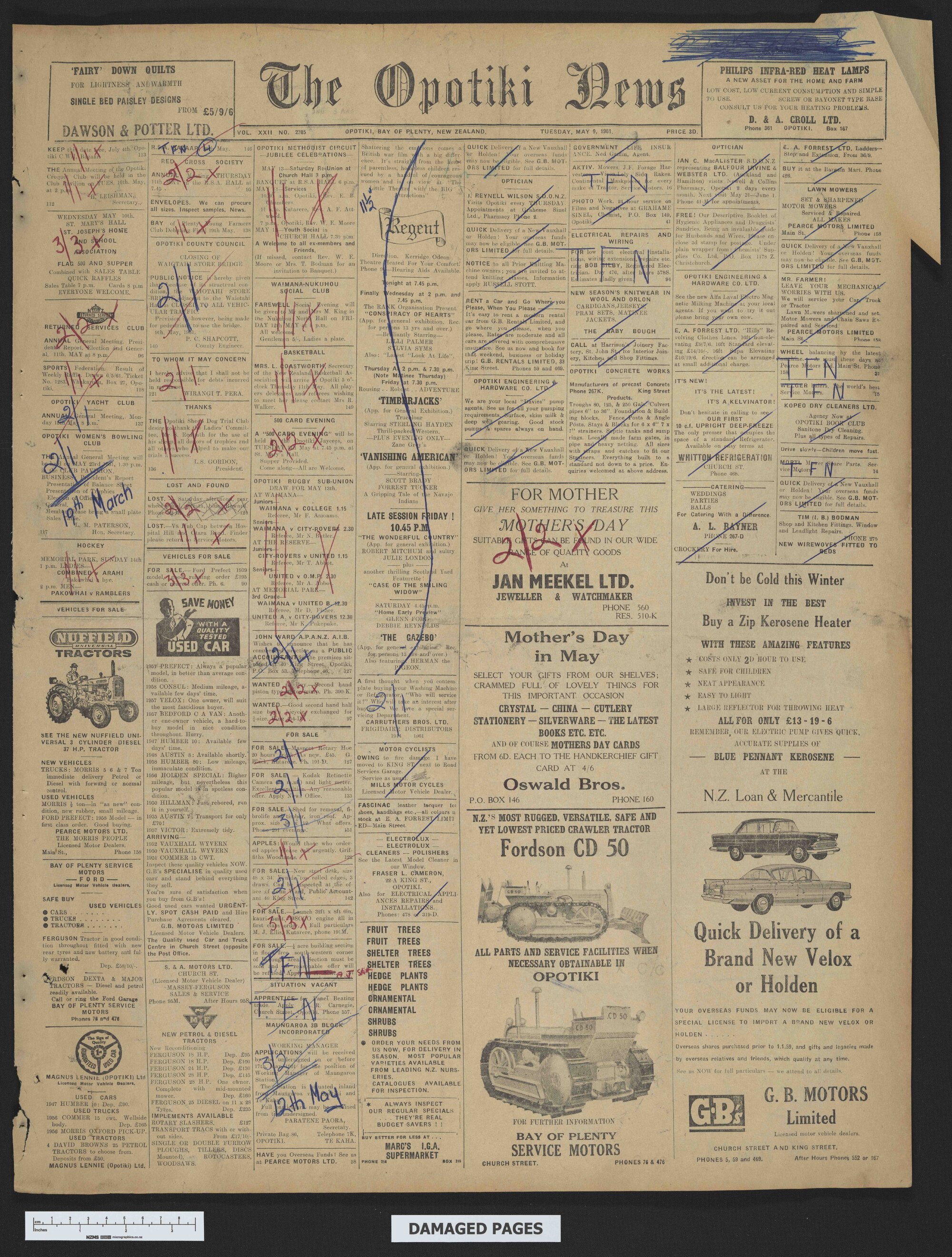 1961-05-09 Opotiki News