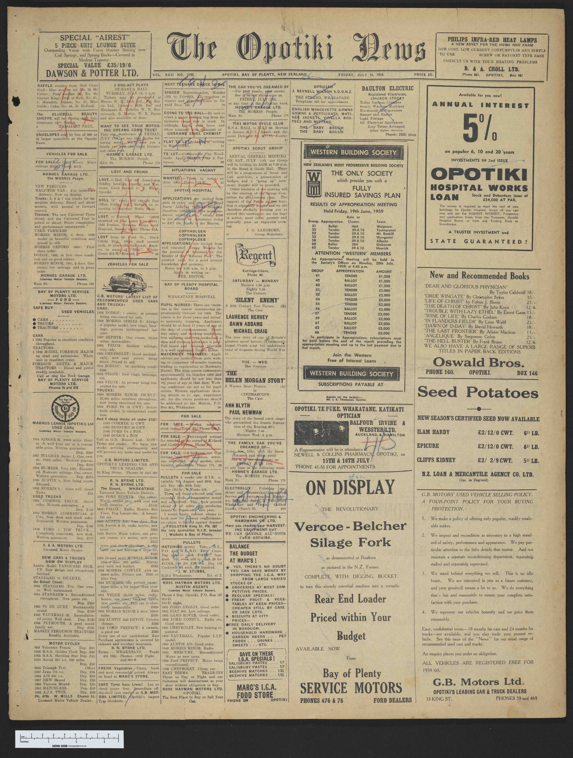 1959-07-10 Opotiki News