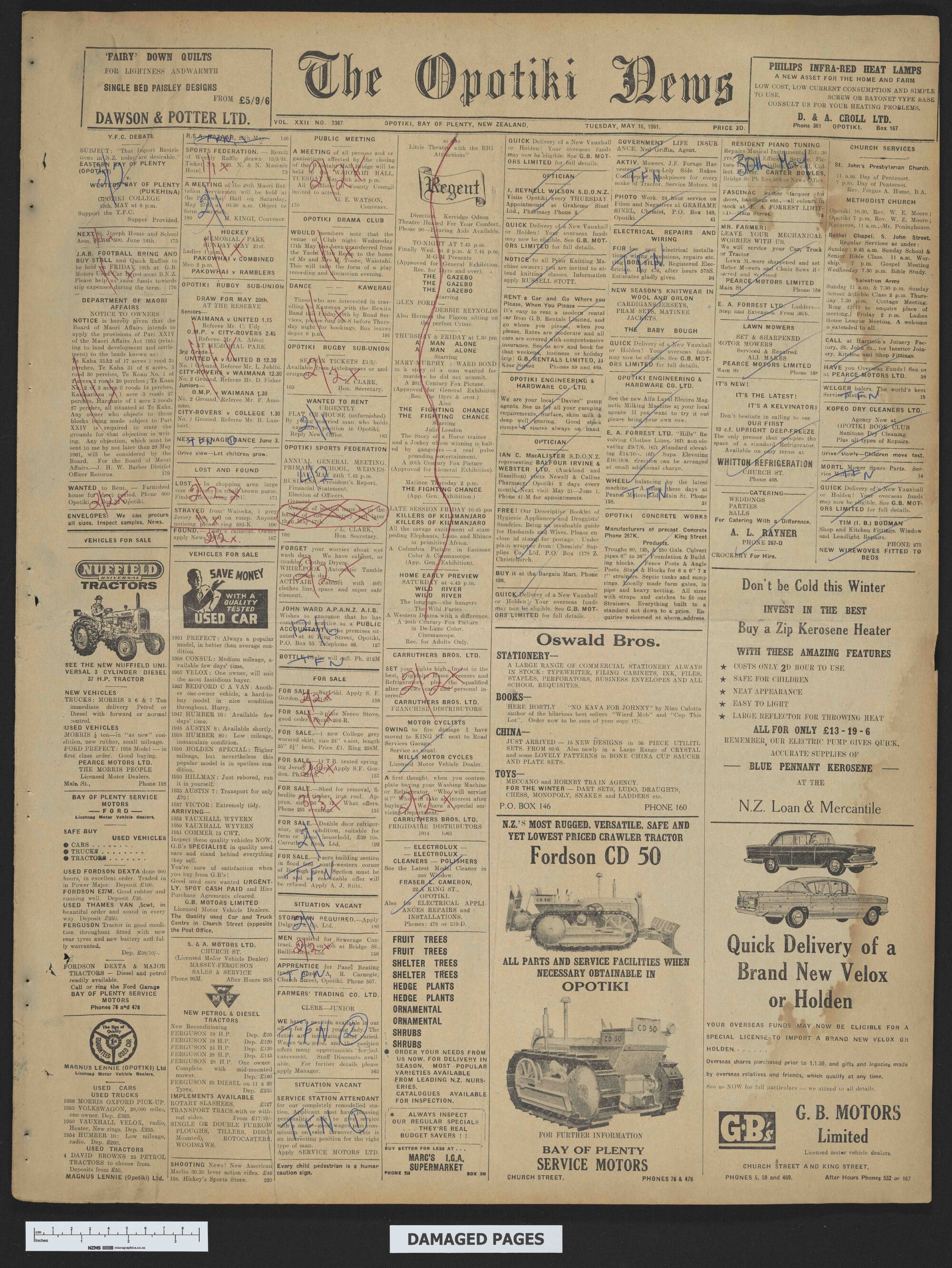 1961-05-16 Opotiki News