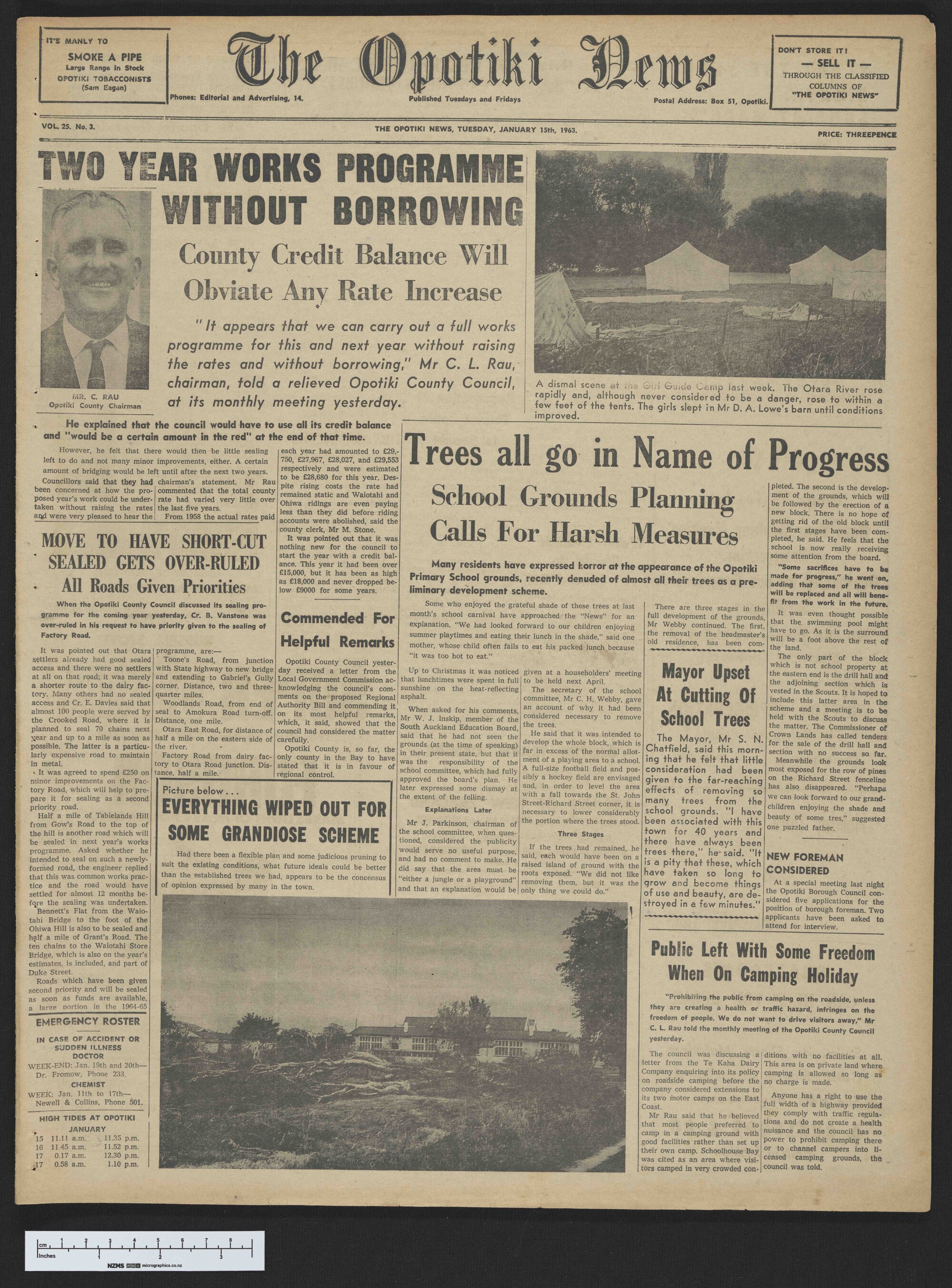 1963-01-15 Opotiki News